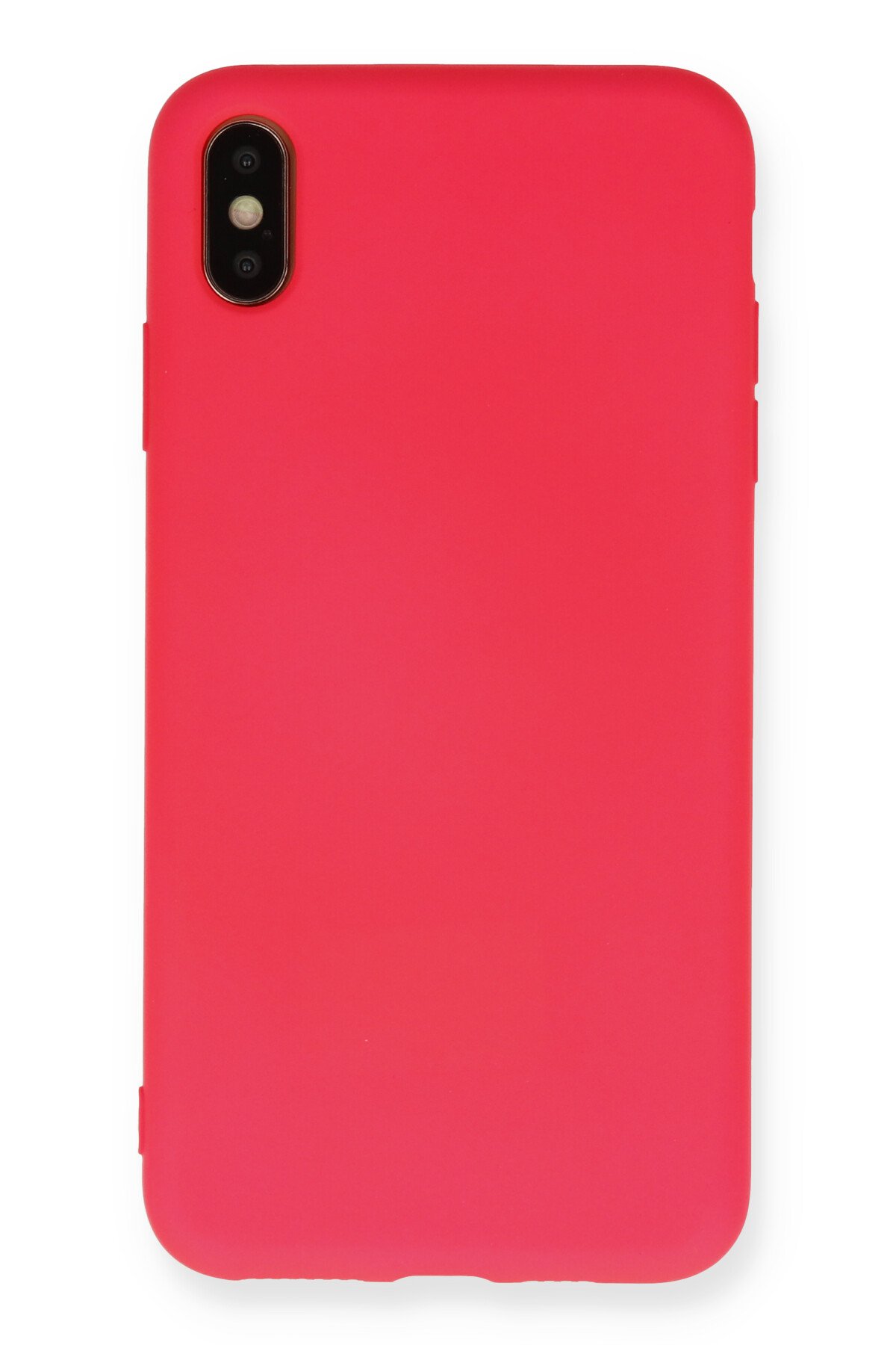 Newface iPhone XS Max Kılıf Platin Kamera Koruma Silikon - Pembe