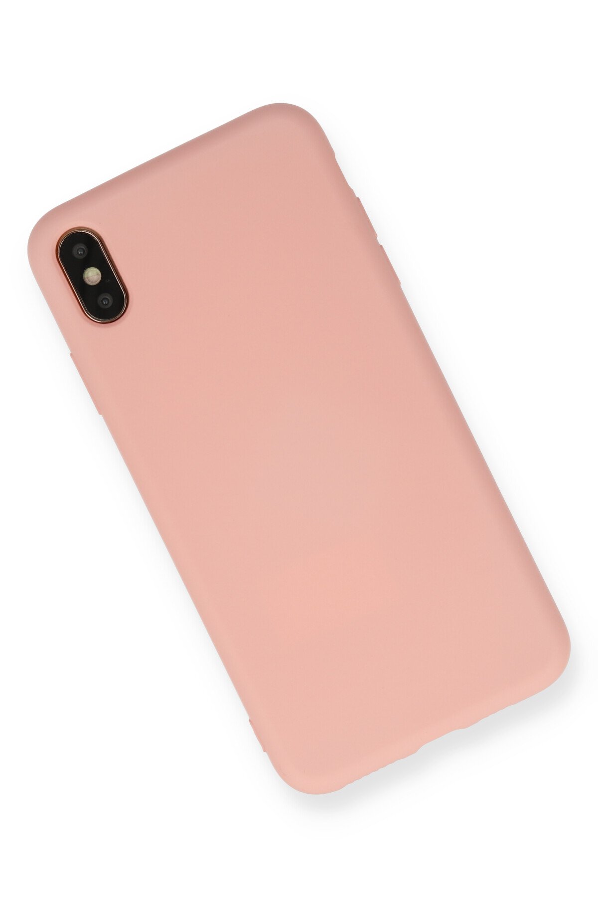 Newface iPhone XS Max Kılıf Sofya Yüzüklü Silikon Kapak - Gold
