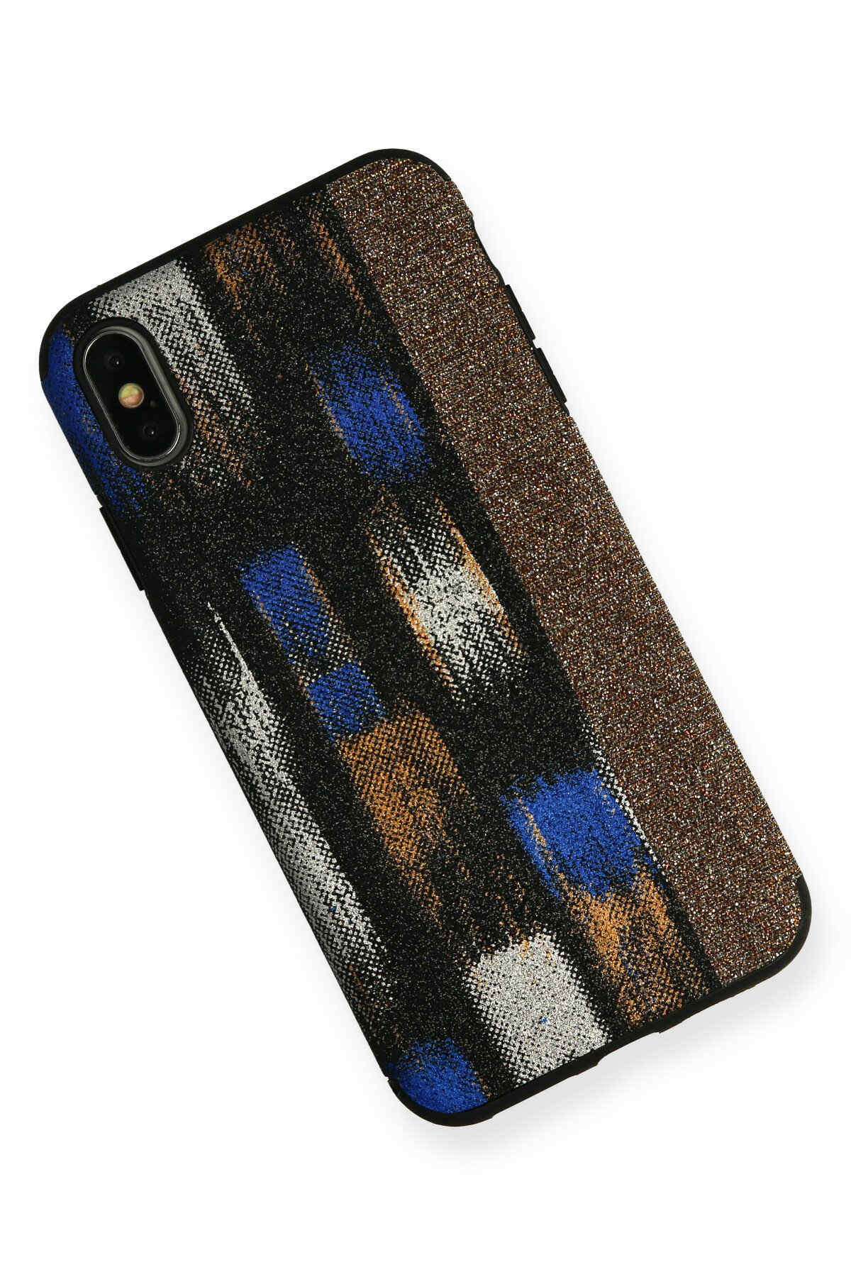 Newface iPhone XS Max Kılıf Miami Şeffaf Silikon - Lacivert