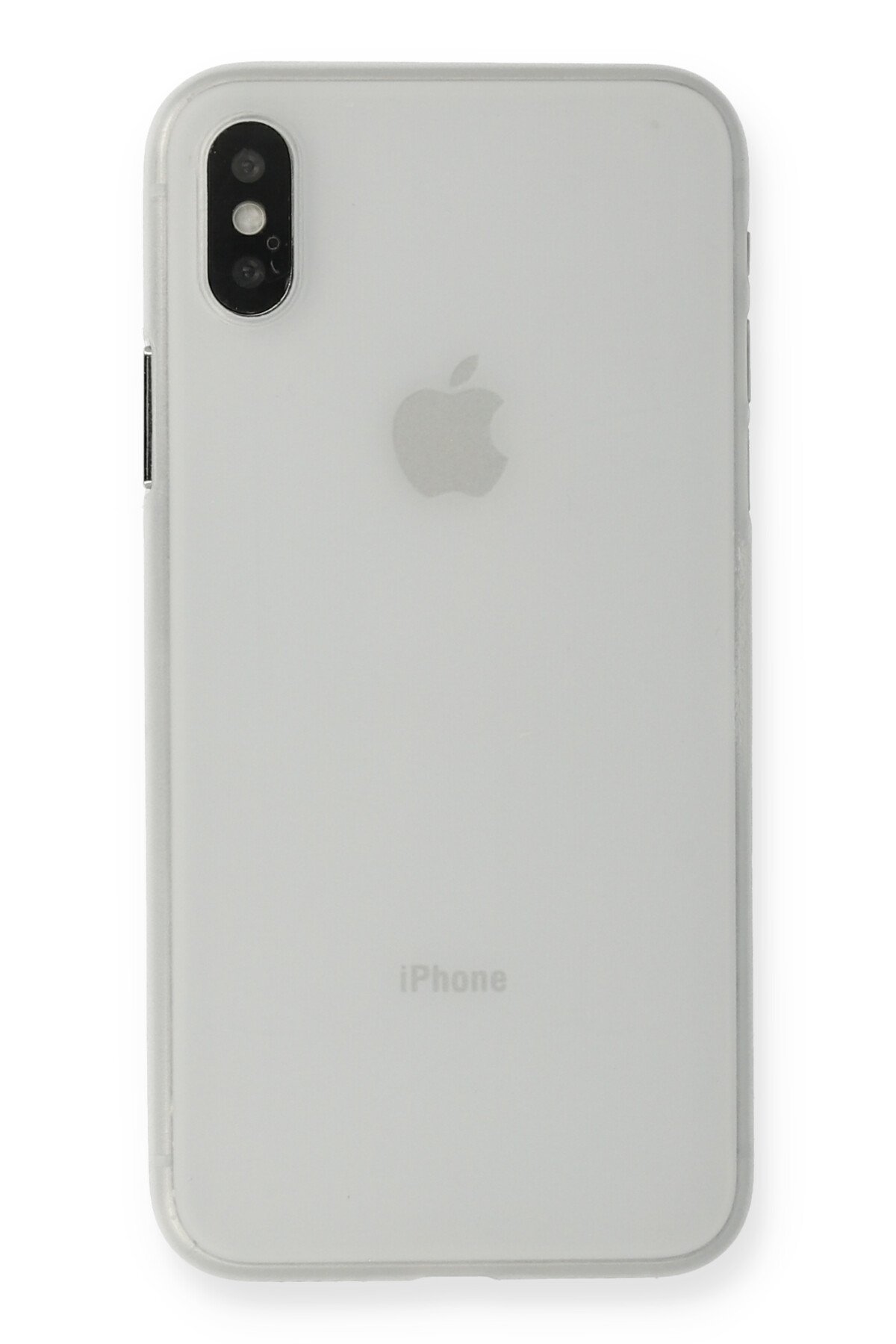 Newface iPhone XS Max Kılıf Sofya Yüzüklü Silikon Kapak - Gümüş