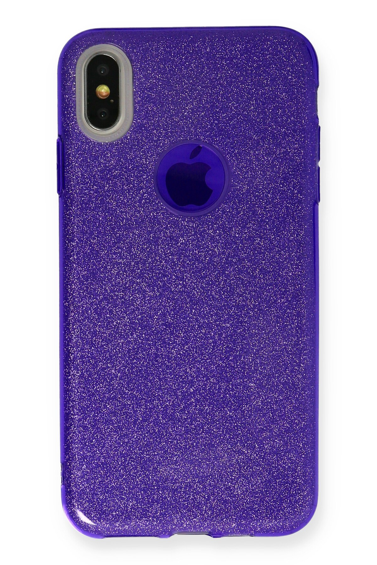 Newface iPhone XS Max Kılıf Nano içi Kadife Silikon - Mat Sarı