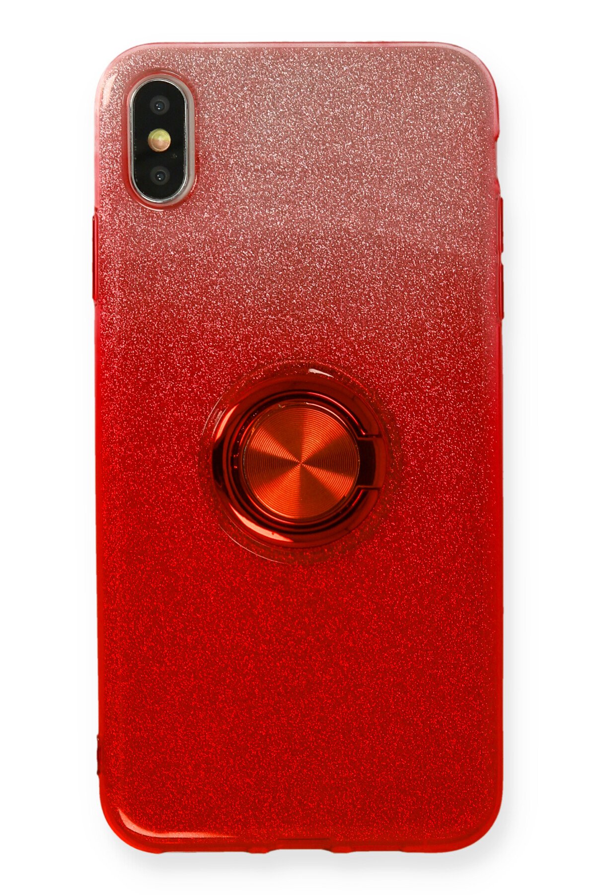 Newface iPhone XS Max Kılıf Coco Deri Silikon Kapak - Sarı