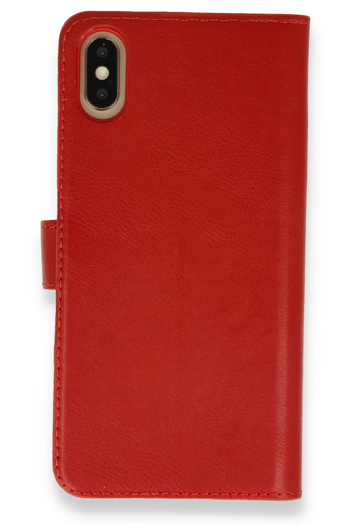 Newface iPhone XS Max Kılıf Platin Kamera Koruma Silikon - Kırmızı