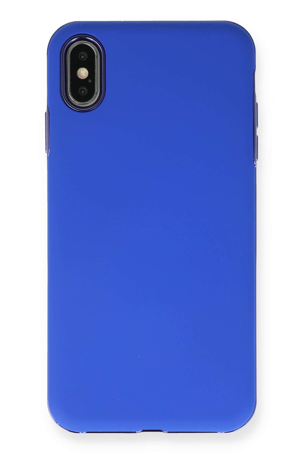 Newface iPhone XS Max Kılıf Sofya Yüzüklü Silikon Kapak - Siyah