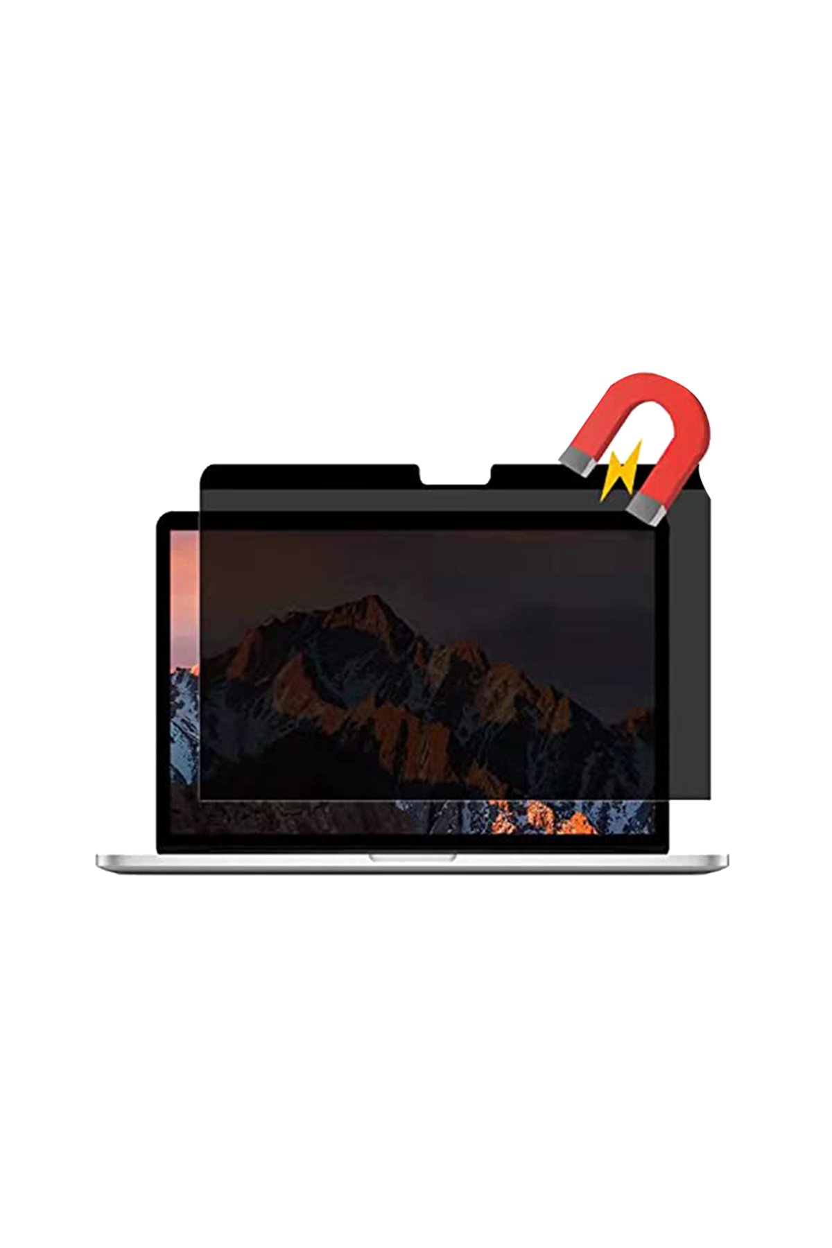 Newface Macbook Pro 13 2021 Macbook Buzlu Kapak - Füme