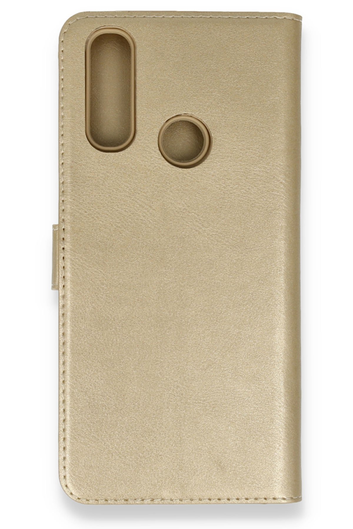 Newface Meizu M10 Kılıf Trend S Plus Kapaklı Kılıf - Gold