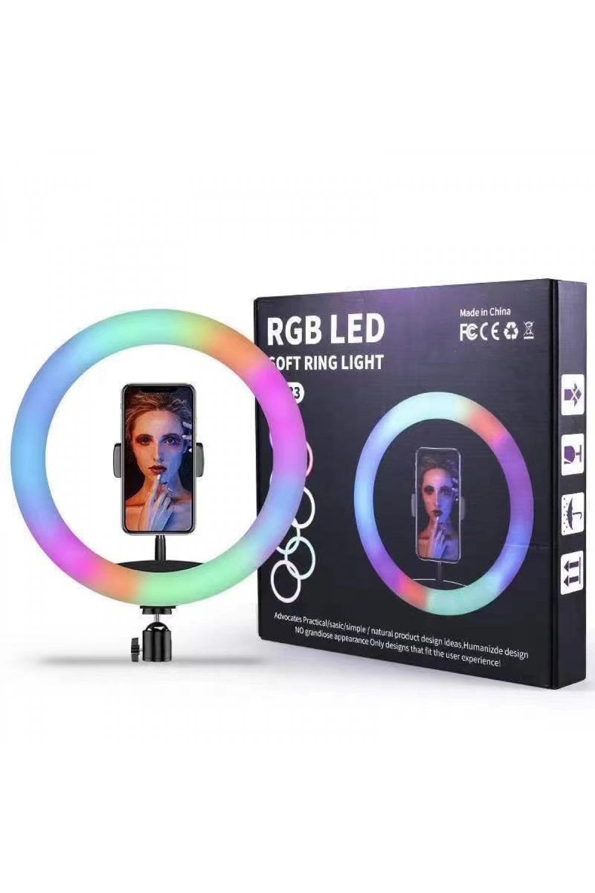 Newface Pluse 8 RGB Kablosuz Hoparlör - Siyah