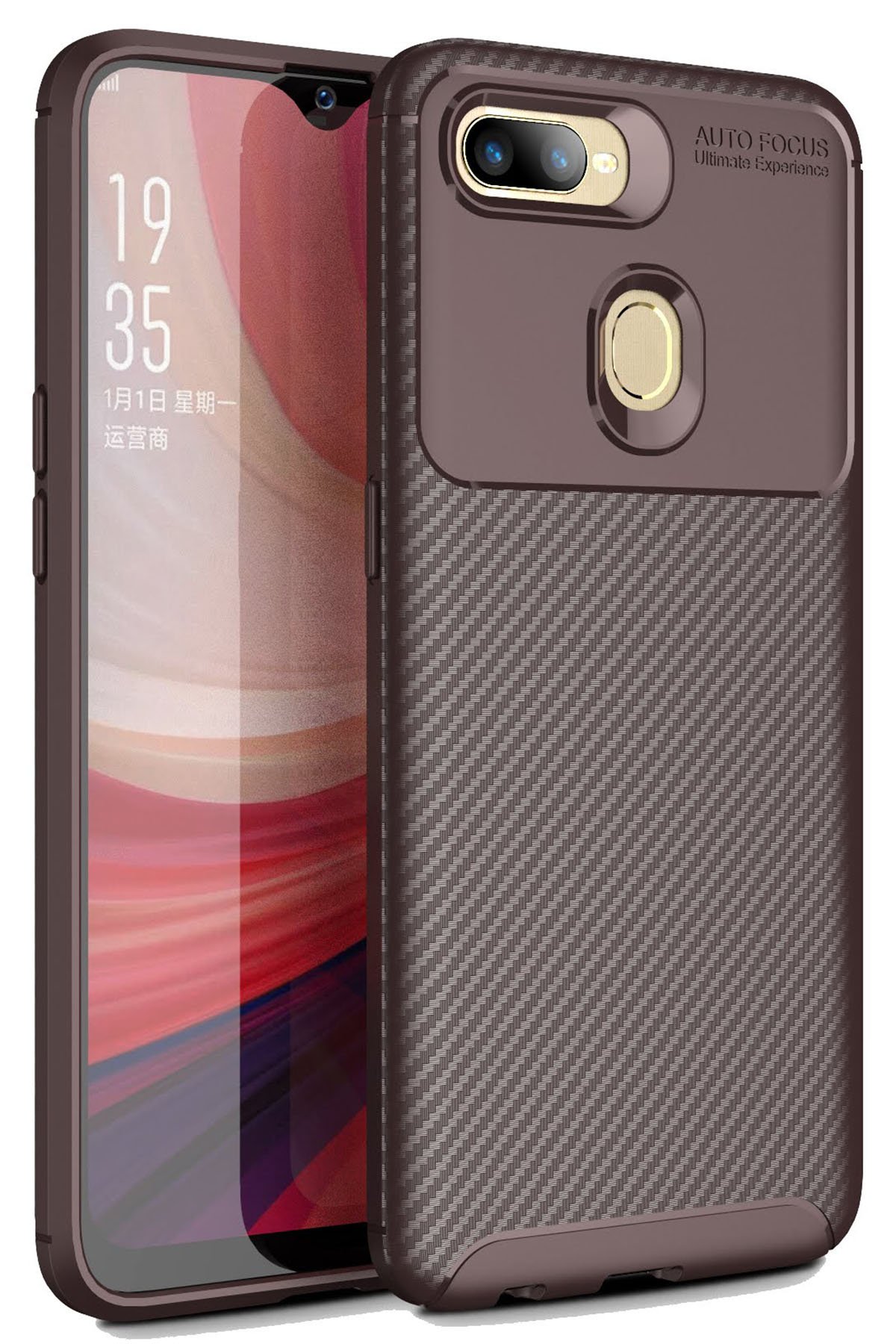 Newface Oppo A12 Kılıf Gros Yüzüklü Silikon - Gümüş