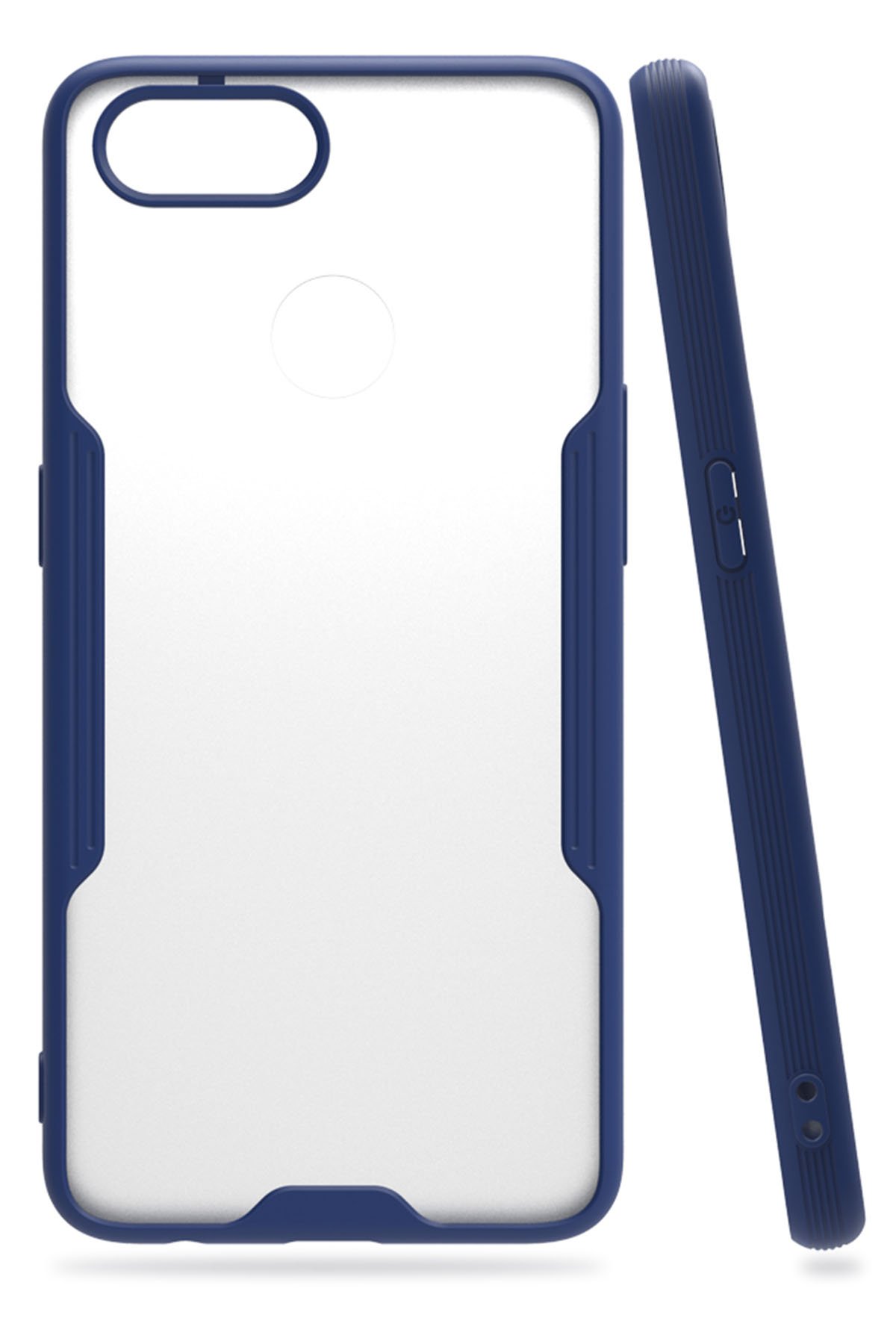 Newface Oppo A12 Kılıf Nano içi Kadife Silikon - Mavi