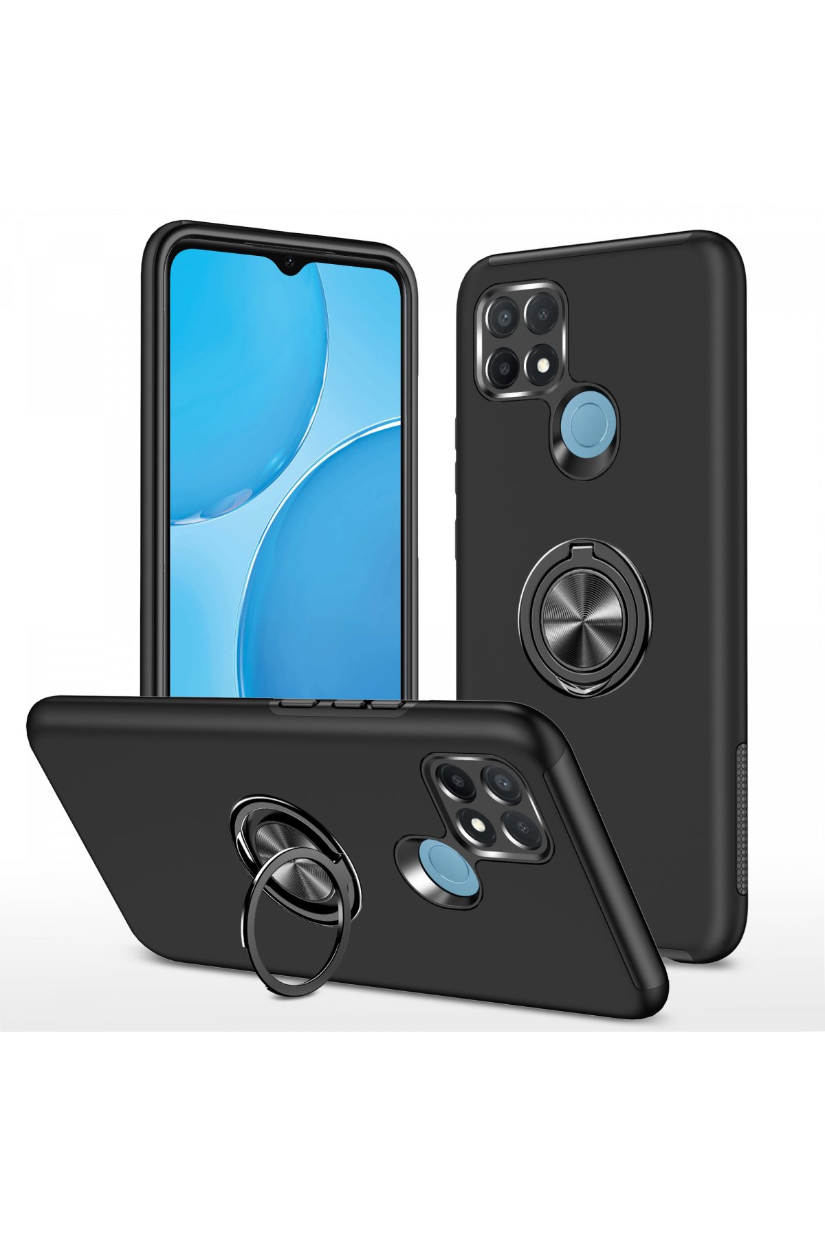 Newface Oppo A15 Kılıf Nano içi Kadife Silikon - Lila