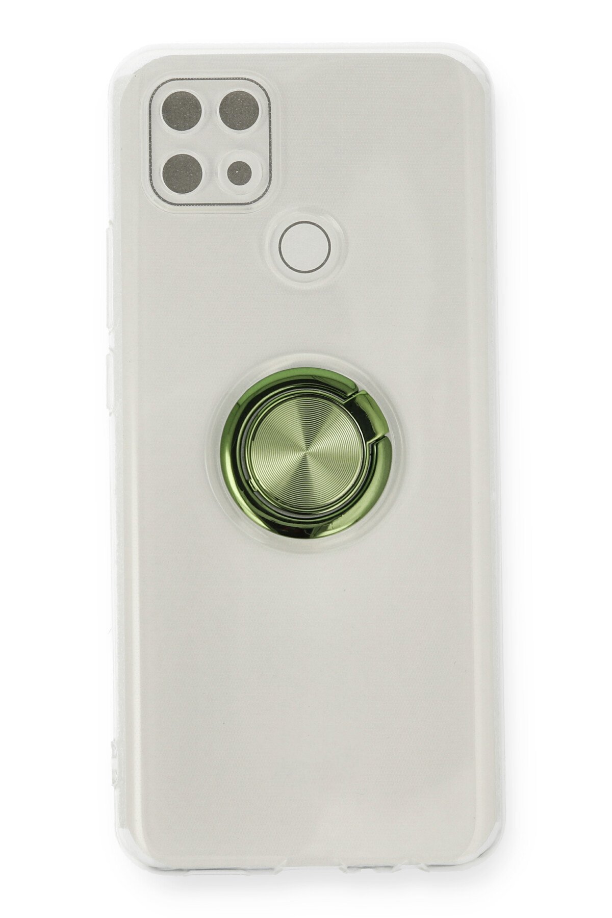 Newface Oppo A15 Kılıf Pars Lens Yüzüklü Silikon - Siyah