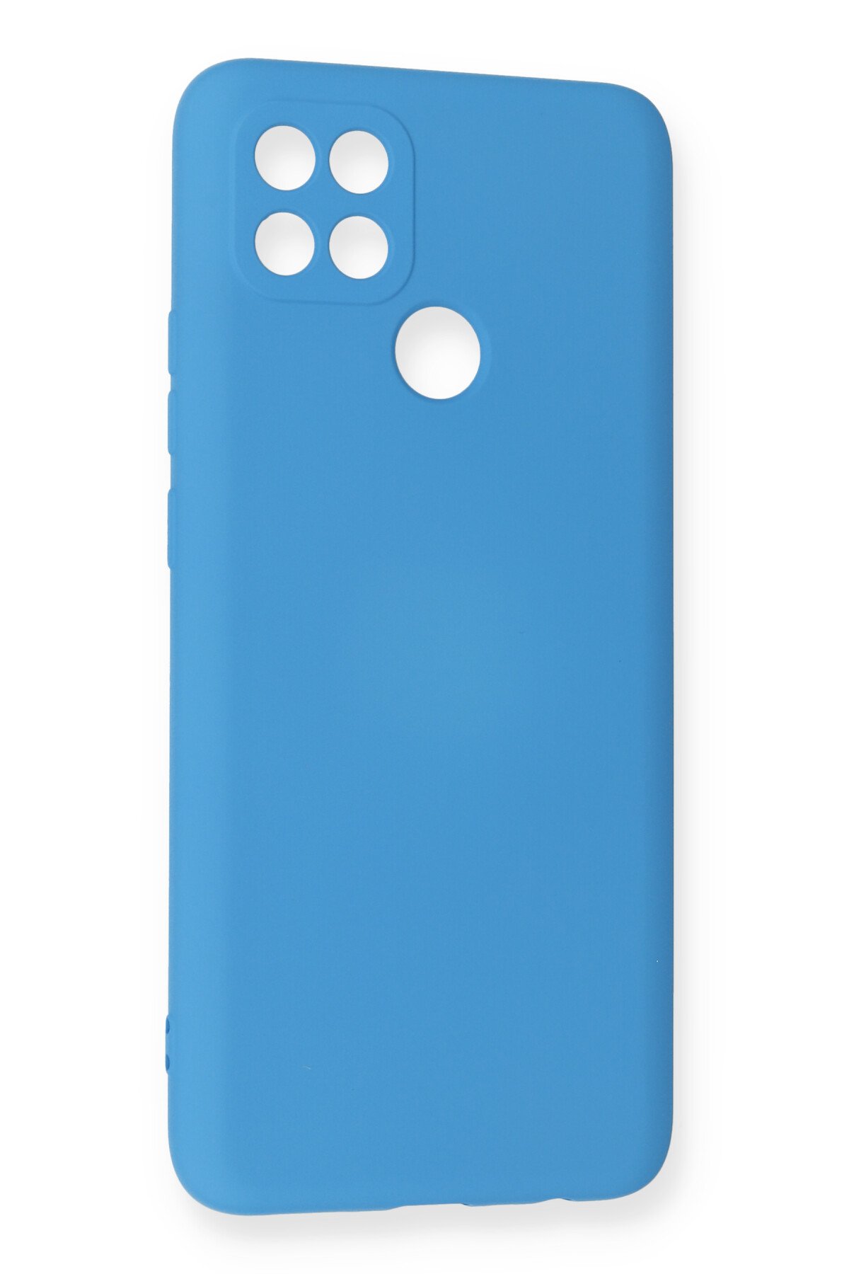 Newface Oppo A15S Kılıf Nano içi Kadife Silikon - Turuncu