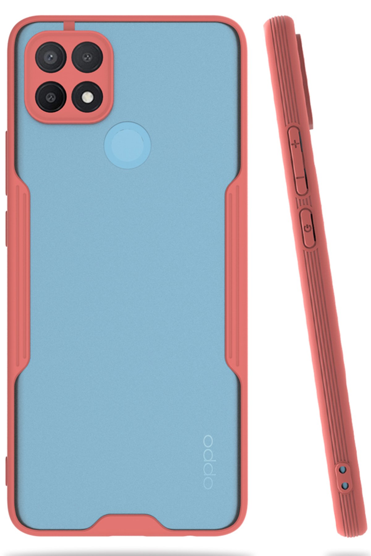 Newface Oppo A15S Kılıf Nano içi Kadife Silikon - Lila