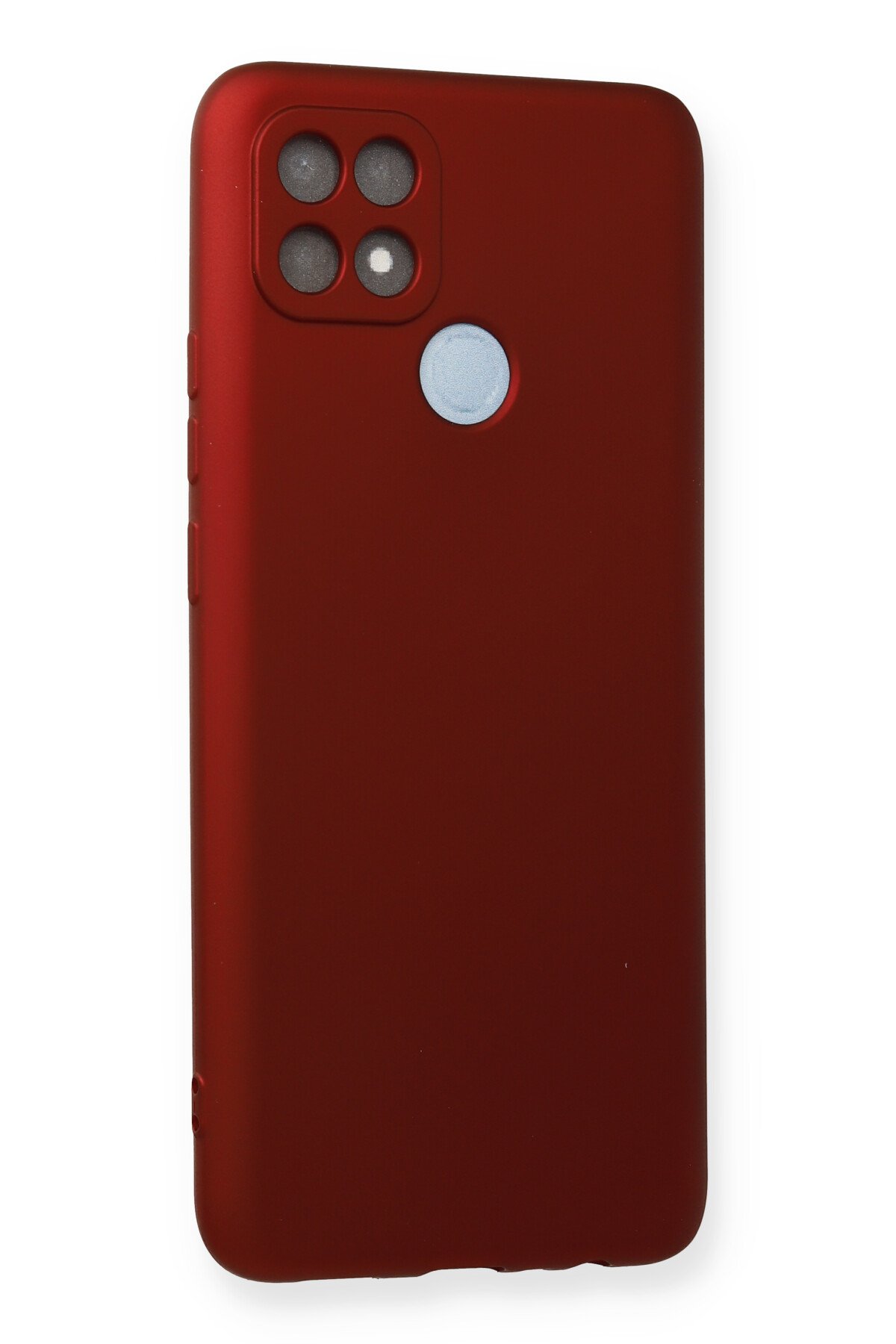 Newface Oppo A15S Kılıf Montreal Yüzüklü Silikon Kapak - Kırmızı