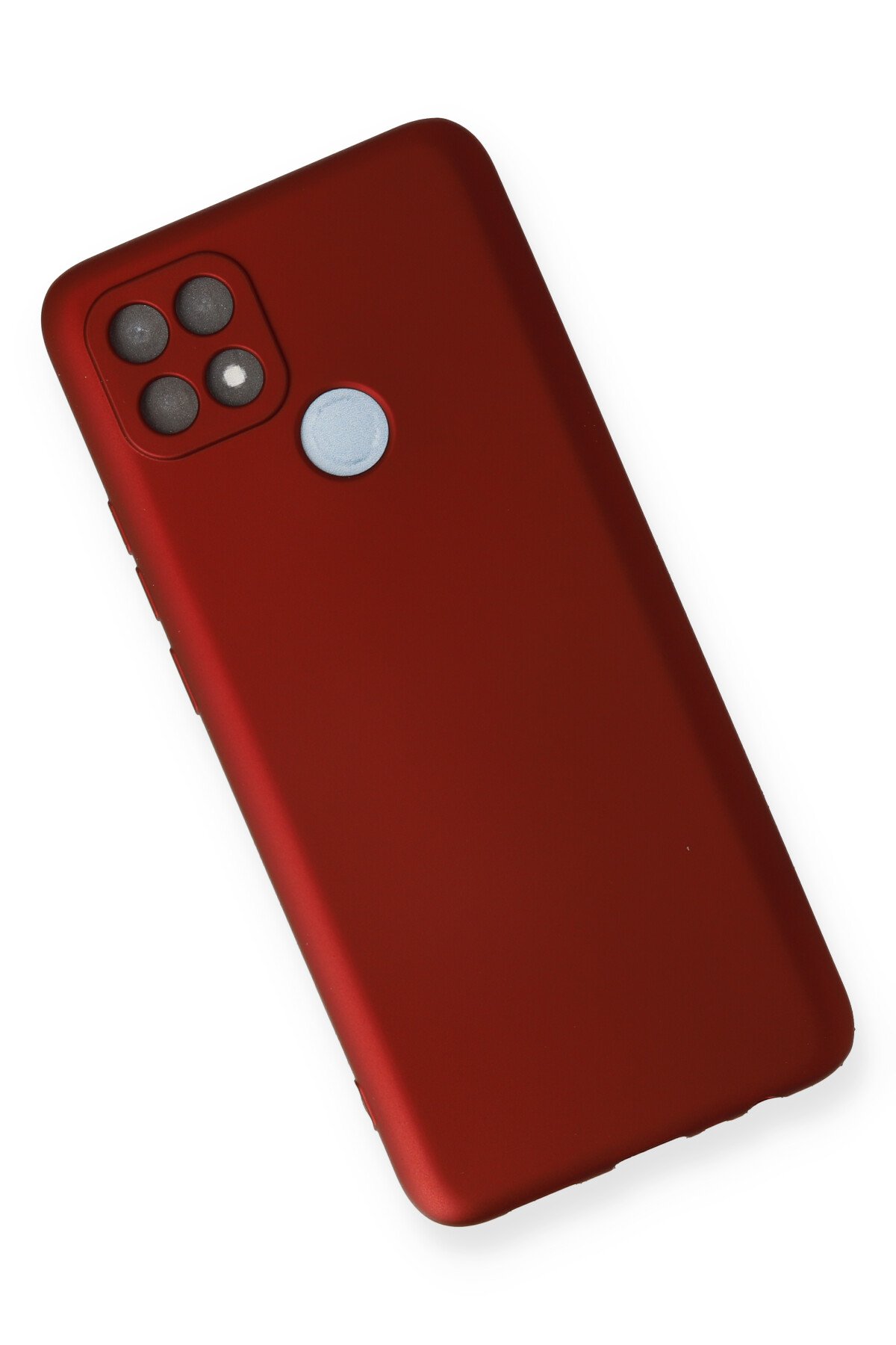 Newface Oppo A15S Kılıf Montreal Yüzüklü Silikon Kapak - Kırmızı