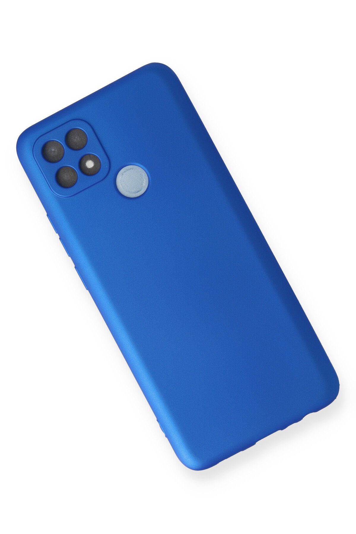 Newface Oppo A15 Kılıf Pars Lens Yüzüklü Silikon - Lacivert