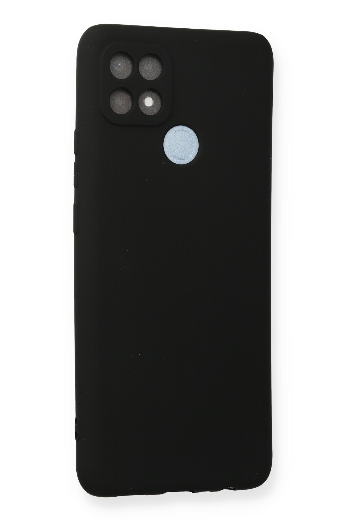 Newface Oppo A15 Kılıf Focus Derili Silikon - Lacivert