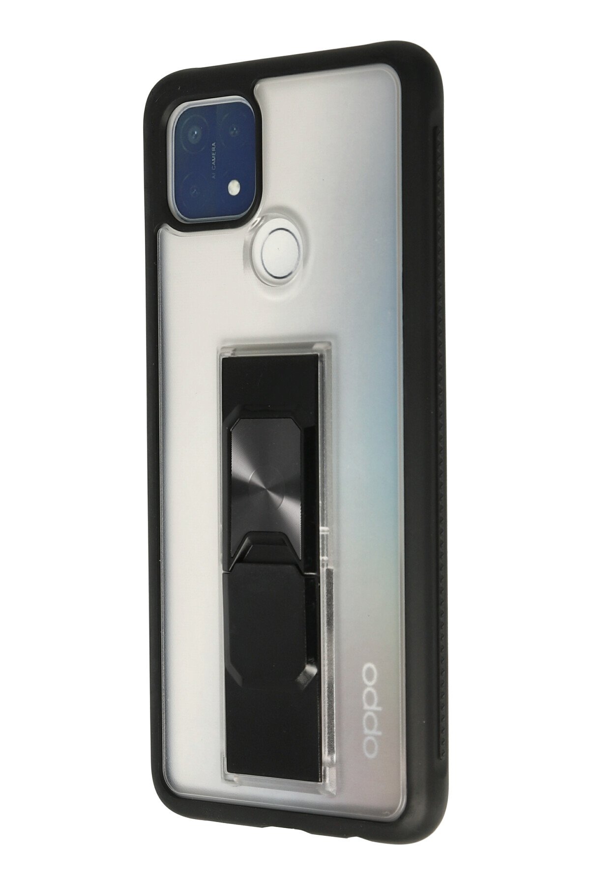 Newface Oppo A15S Kılıf Pars Lens Yüzüklü Silikon - Lacivert