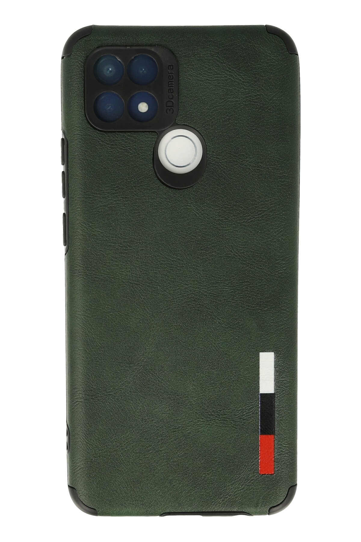 Newface Oppo A15S Kılıf Pars Lens Yüzüklü Silikon - Siyah