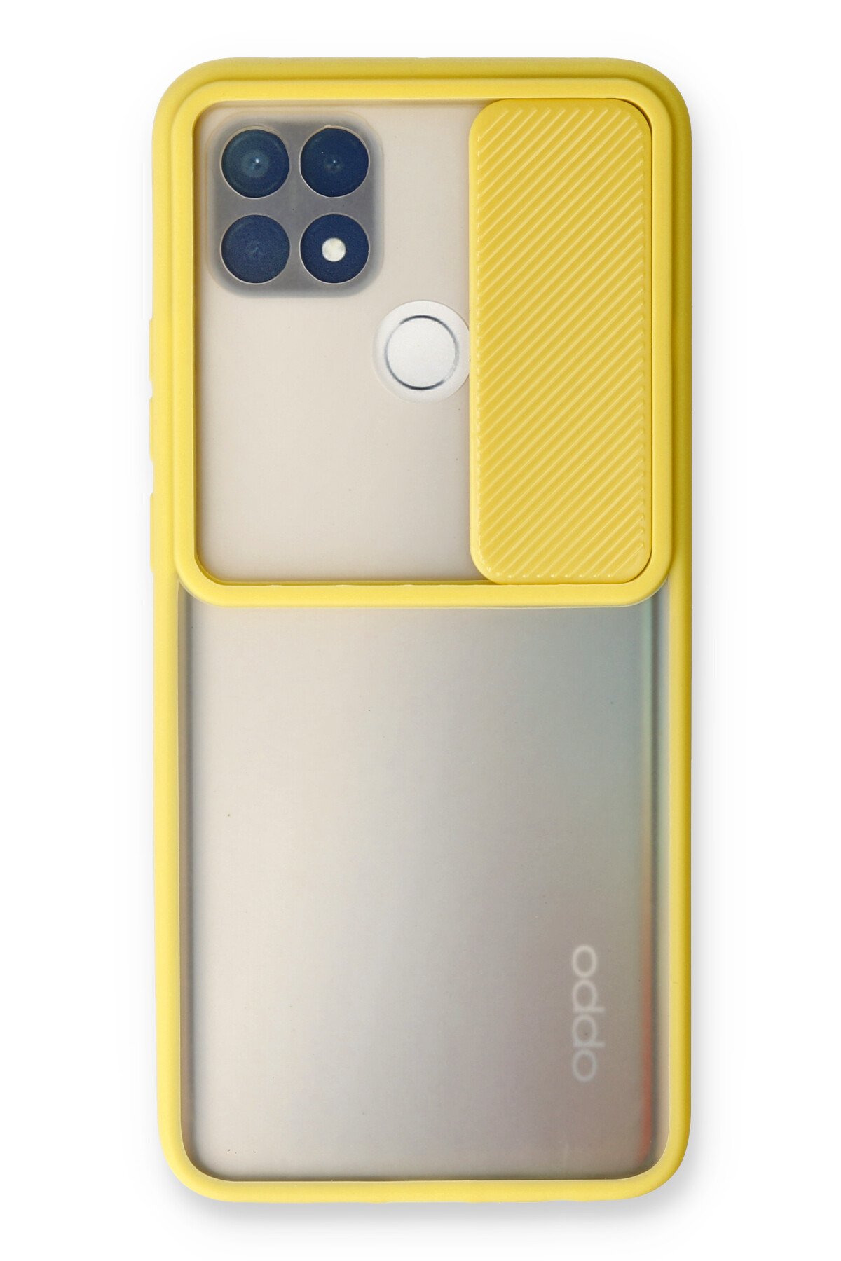 Newface Oppo A15S Kılıf Nano içi Kadife Silikon - Lila