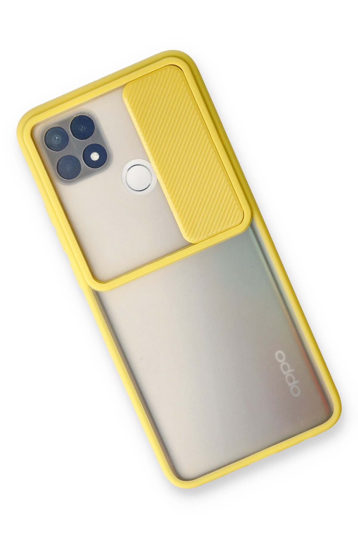 Newface Oppo A15S Kılıf Nano içi Kadife Silikon - Lila