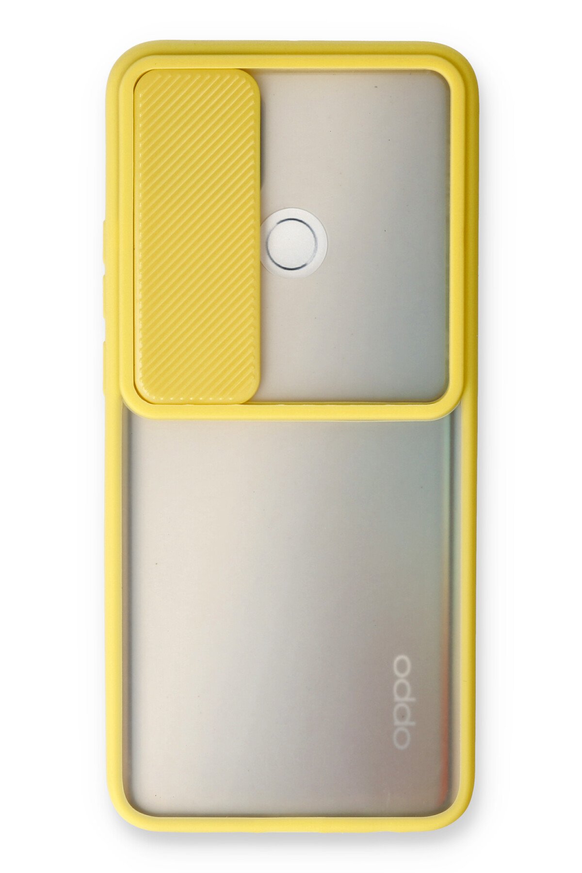 Newface Oppo A15S Kılıf Nano içi Kadife Silikon - Lila