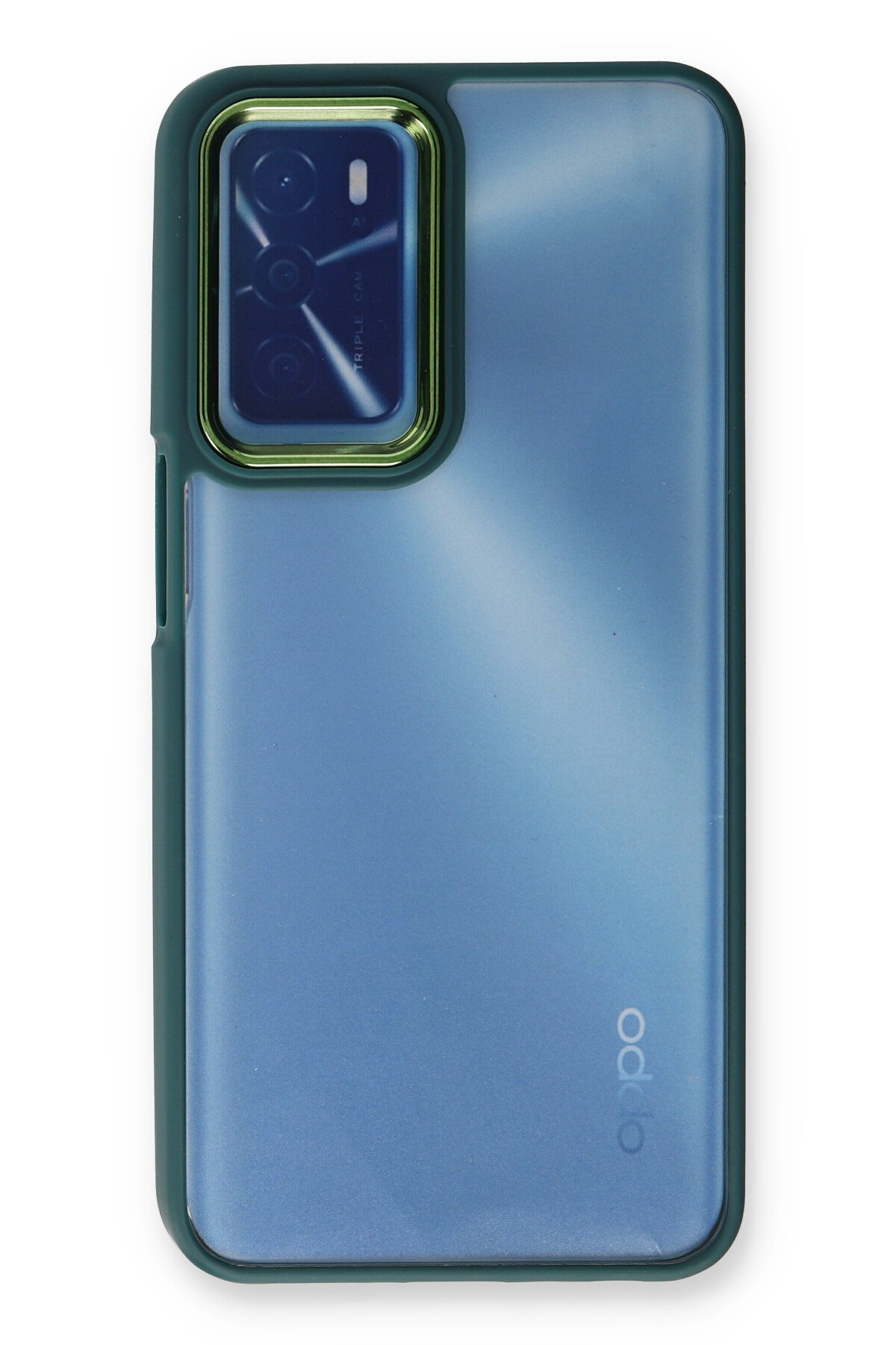 Newface Oppo A16 Kılıf Volet Silikon - Siyah