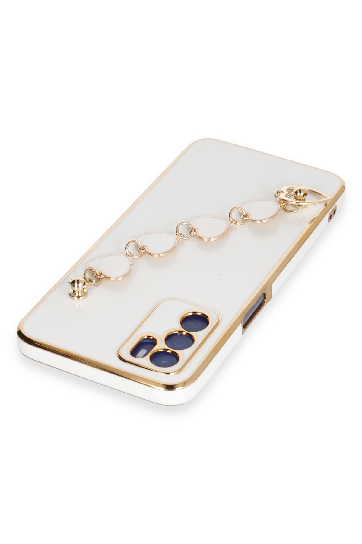 Newface Oppo A16 Kılıf Platin Silikon - Sarı