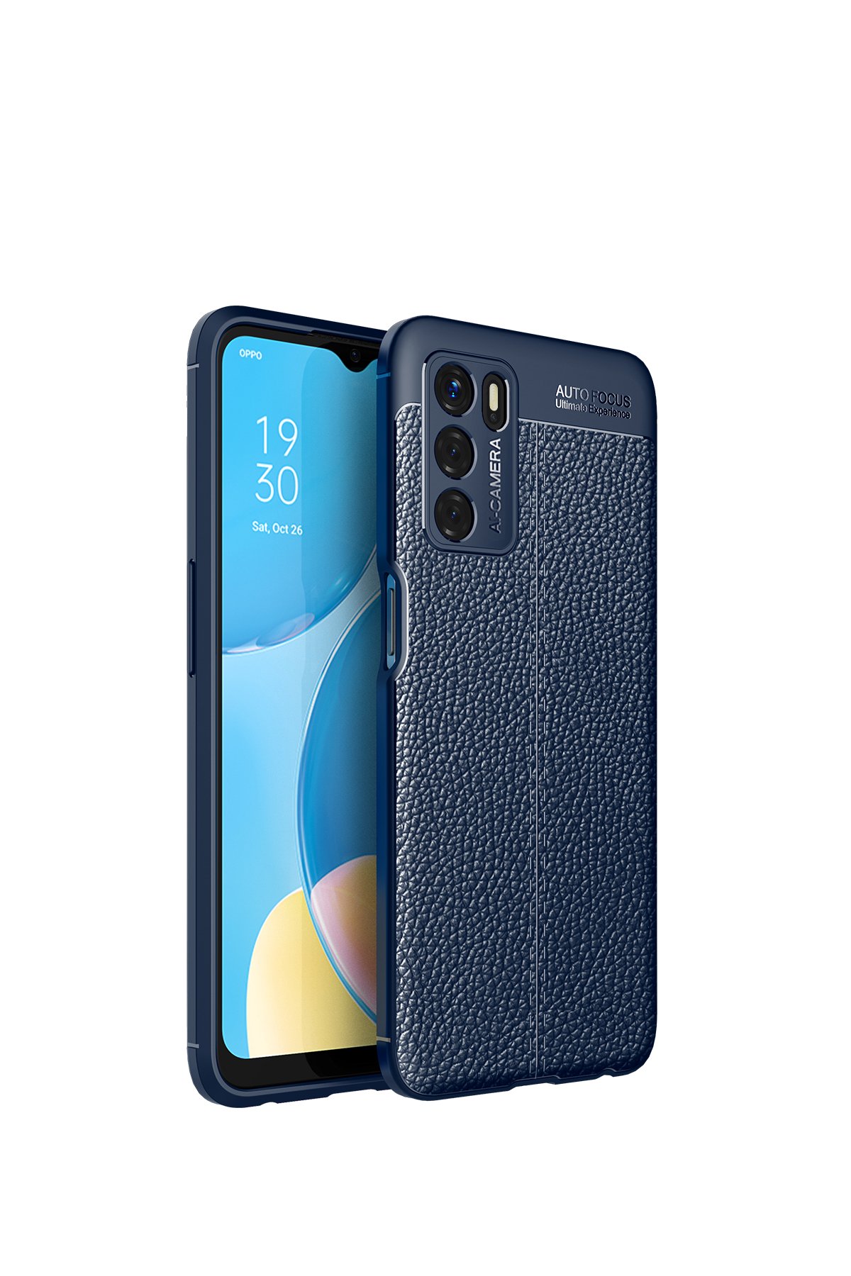 Newface Oppo A16 Kılıf Montreal Silikon Kapak - Lacivert