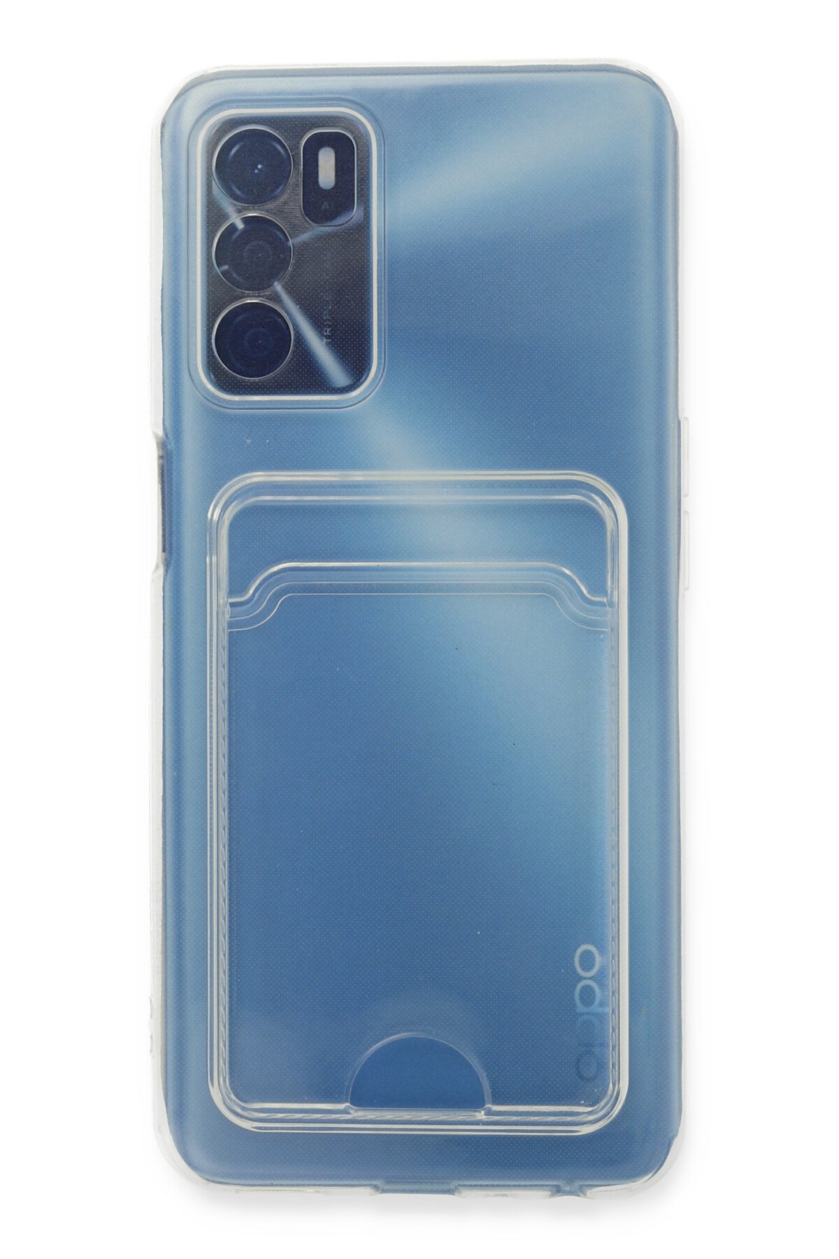 Newface Oppo A16 Kılıf Palm Buzlu Kamera Sürgülü Silikon - Sarı