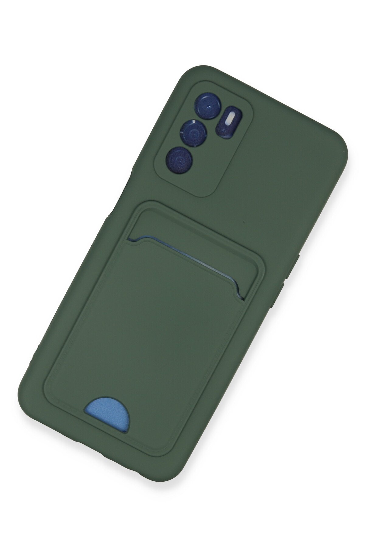 Newface Oppo A16 Kılıf Montreal Silikon Kapak - Lacivert