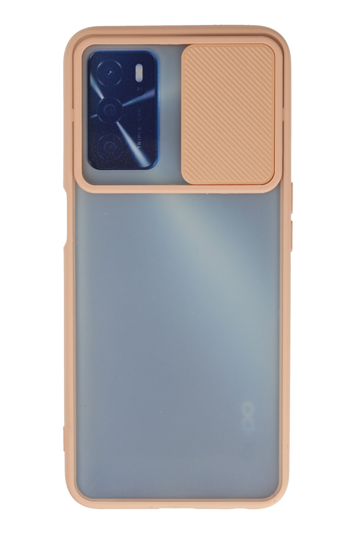 Newface Oppo A16 Kılıf Platin Silikon - Sarı