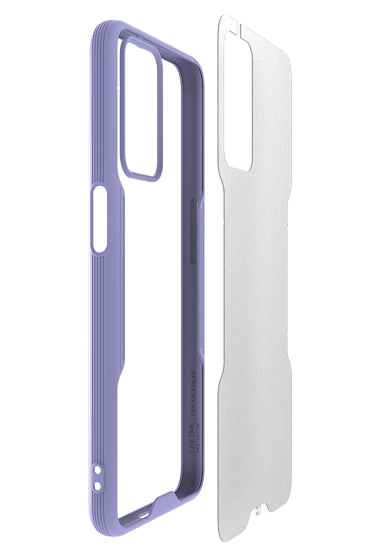 Newface Oppo A16 Kılıf Pars Lens Yüzüklü Silikon - Lacivert