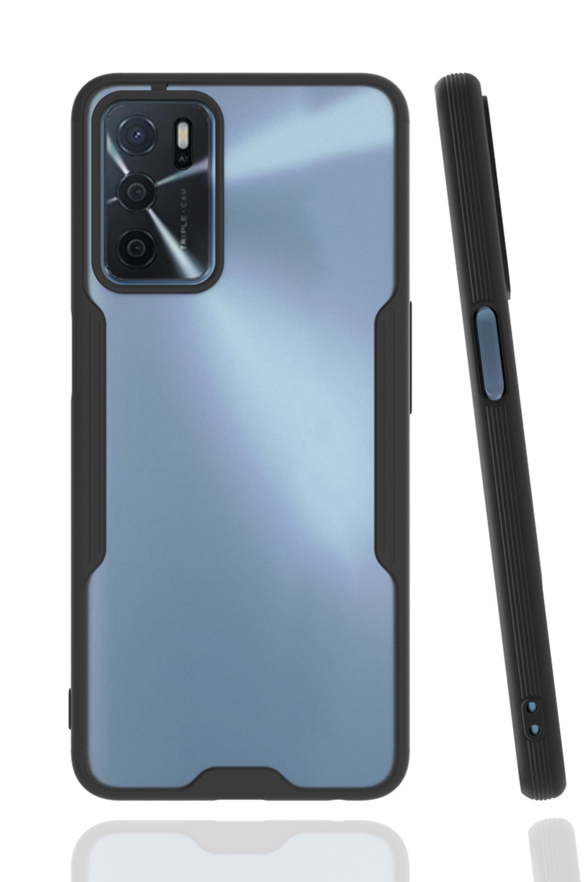 Newface Oppo A16 Kılıf Volet Silikon - Beyaz