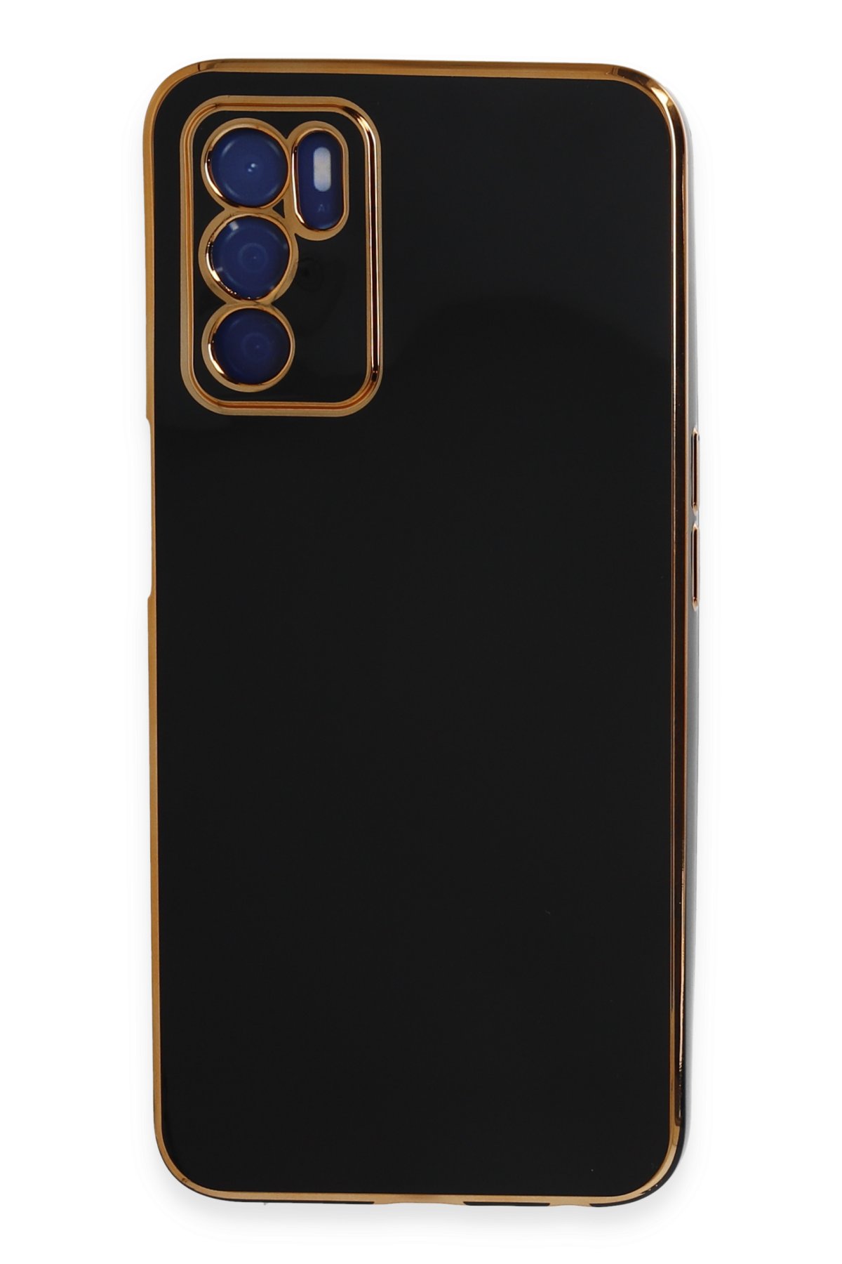 Newface Oppo A16 Kılıf Montreal Yüzüklü Silikon Kapak - Sarı