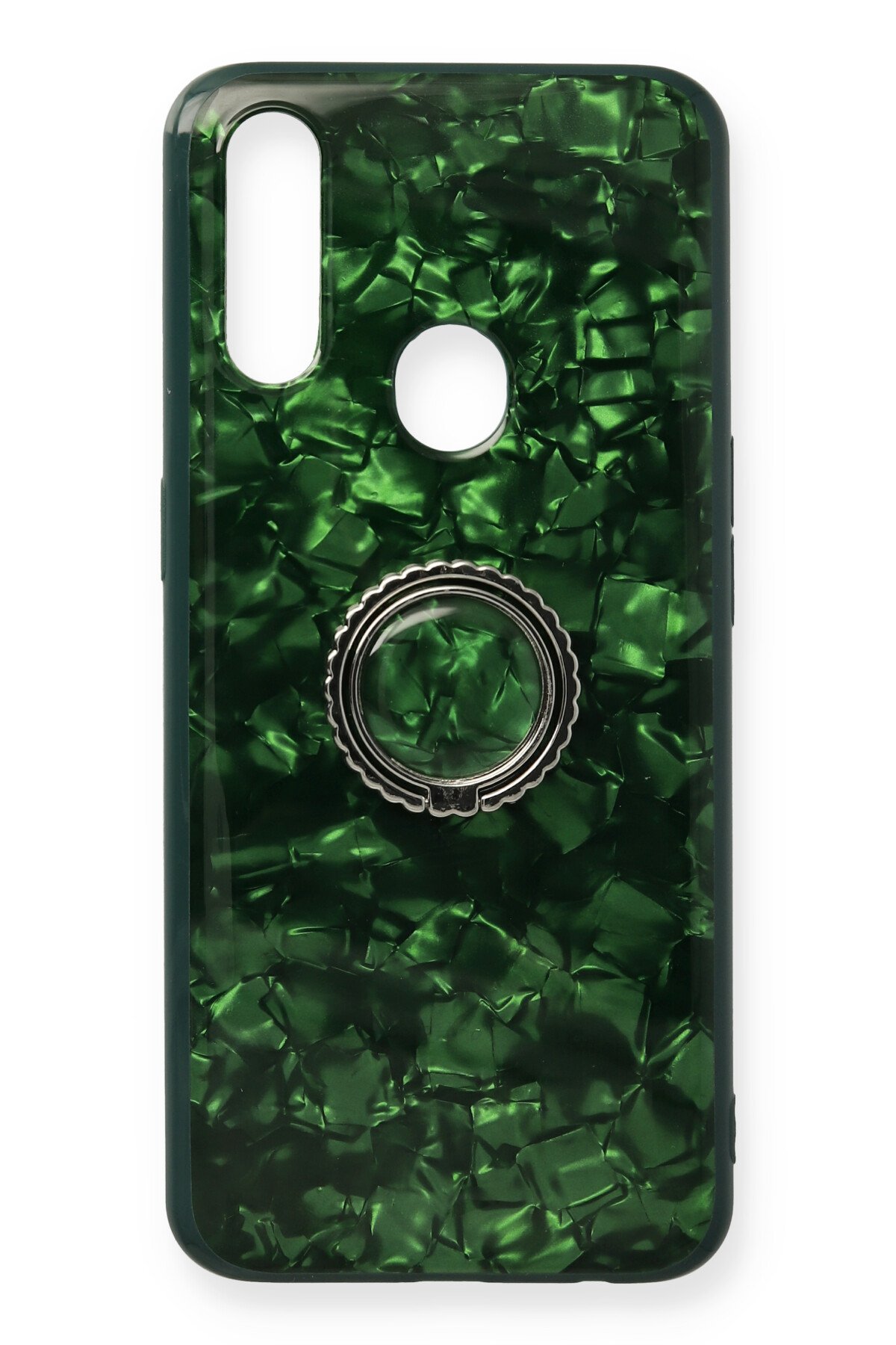 Newface Oppo A31 Kılıf Viktor Yüzüklü Silikon - Siyah