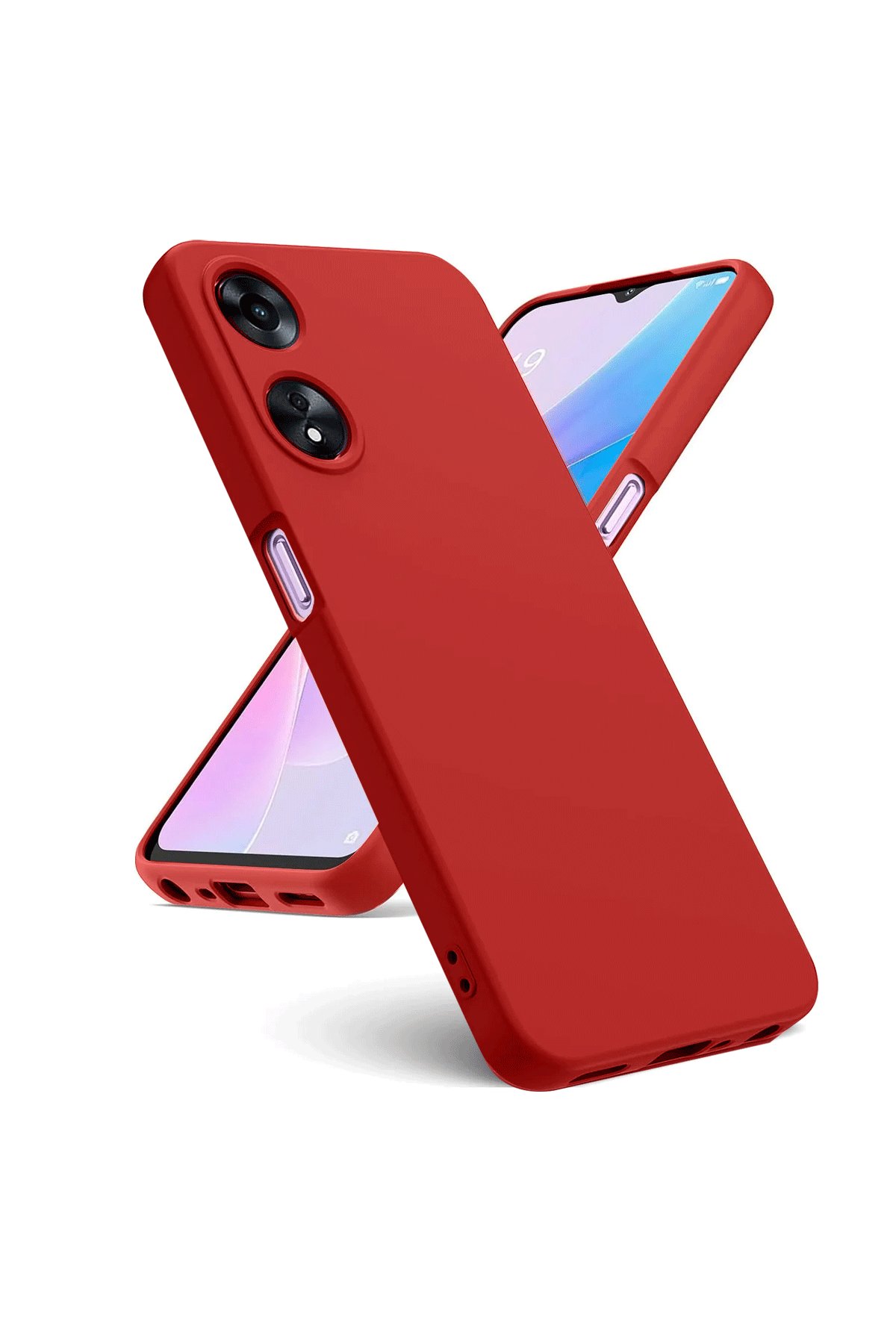 Newface Oppo A38 Kılıf Nano içi Kadife Silikon - Lacivert