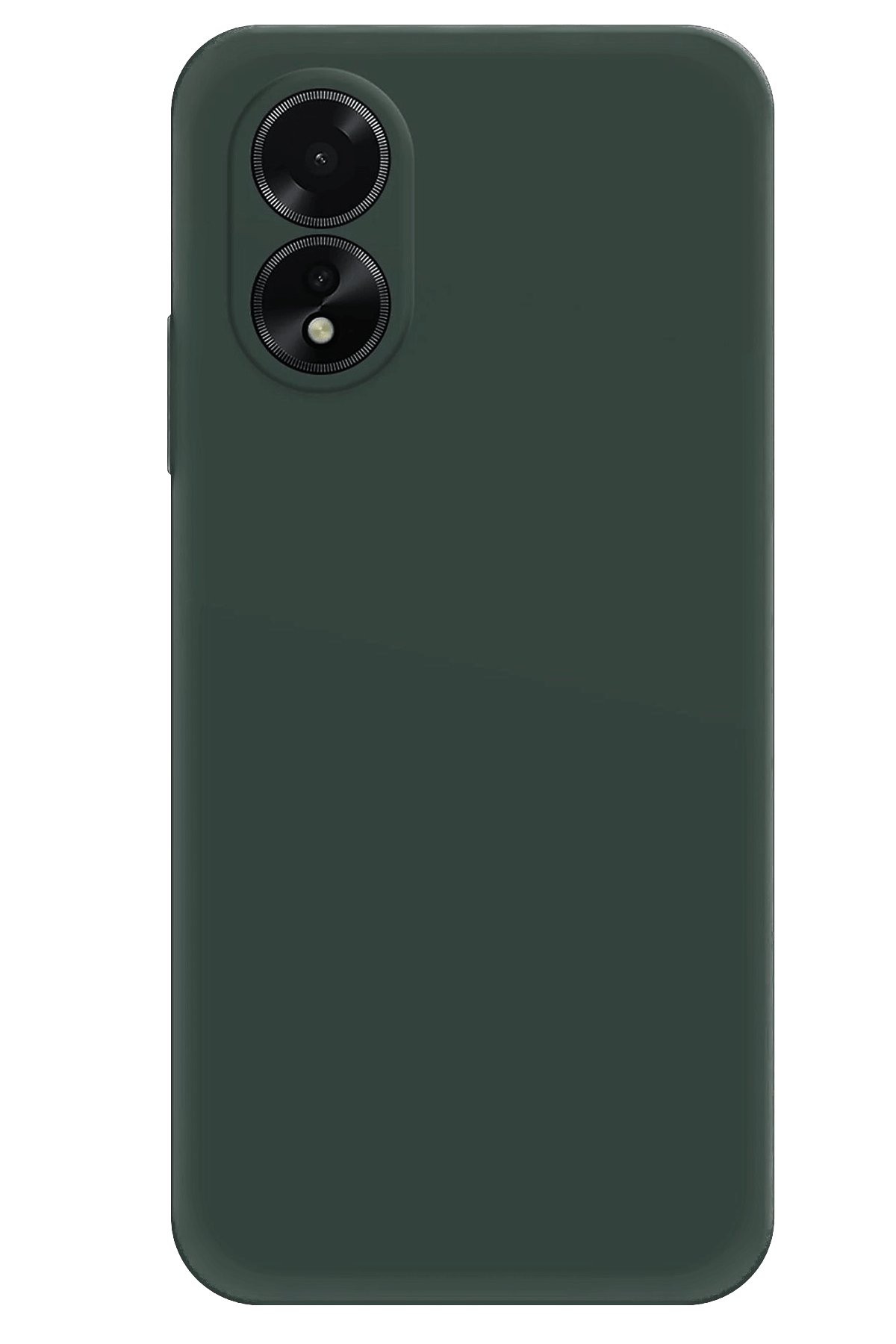 Newface Oppo A38 Kılıf Nano içi Kadife Silikon - Koyu Yeşil