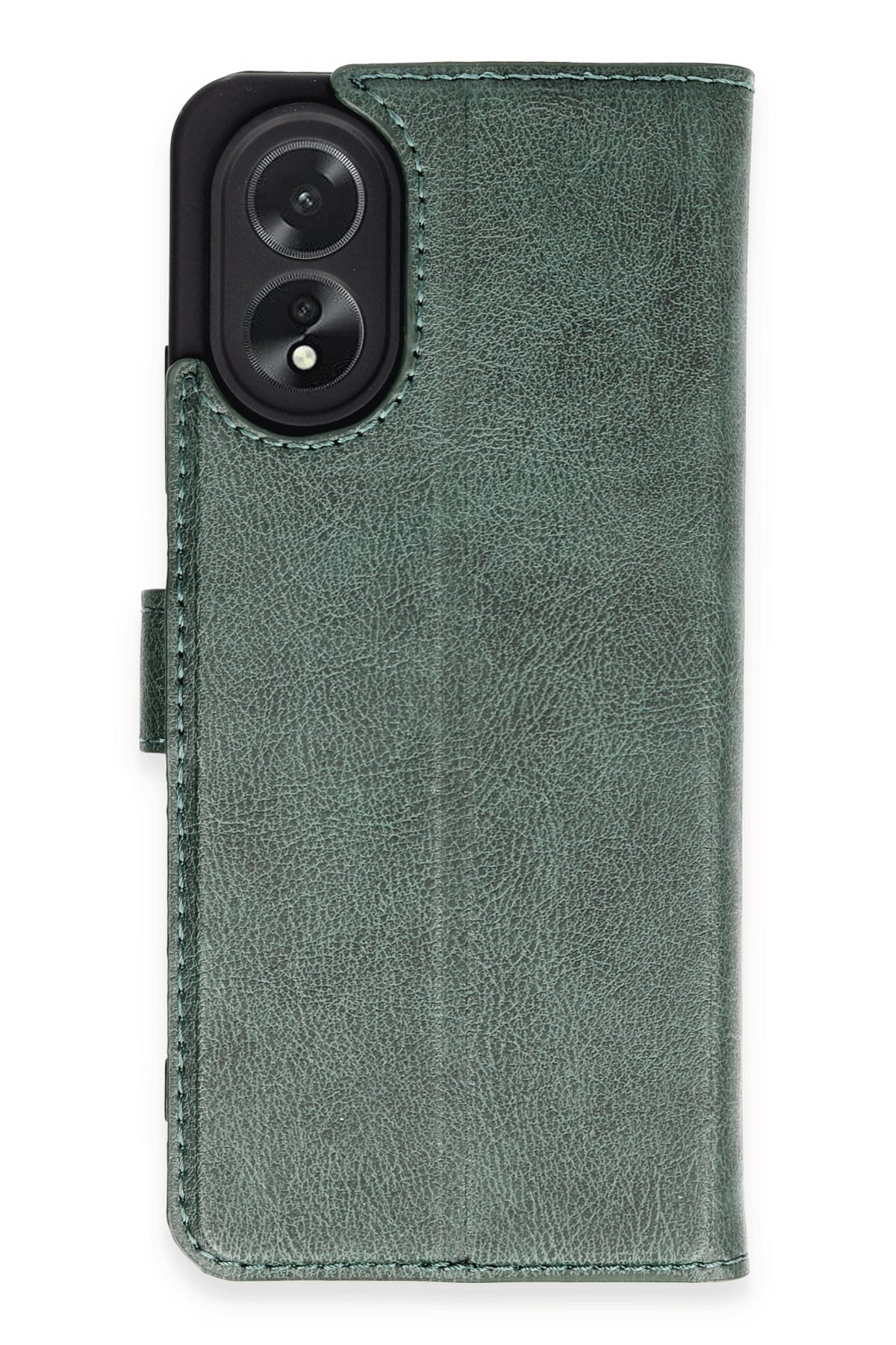 Newface Oppo A38 Kılıf Auto Focus Karbon Kapak - Koyu Yeşil