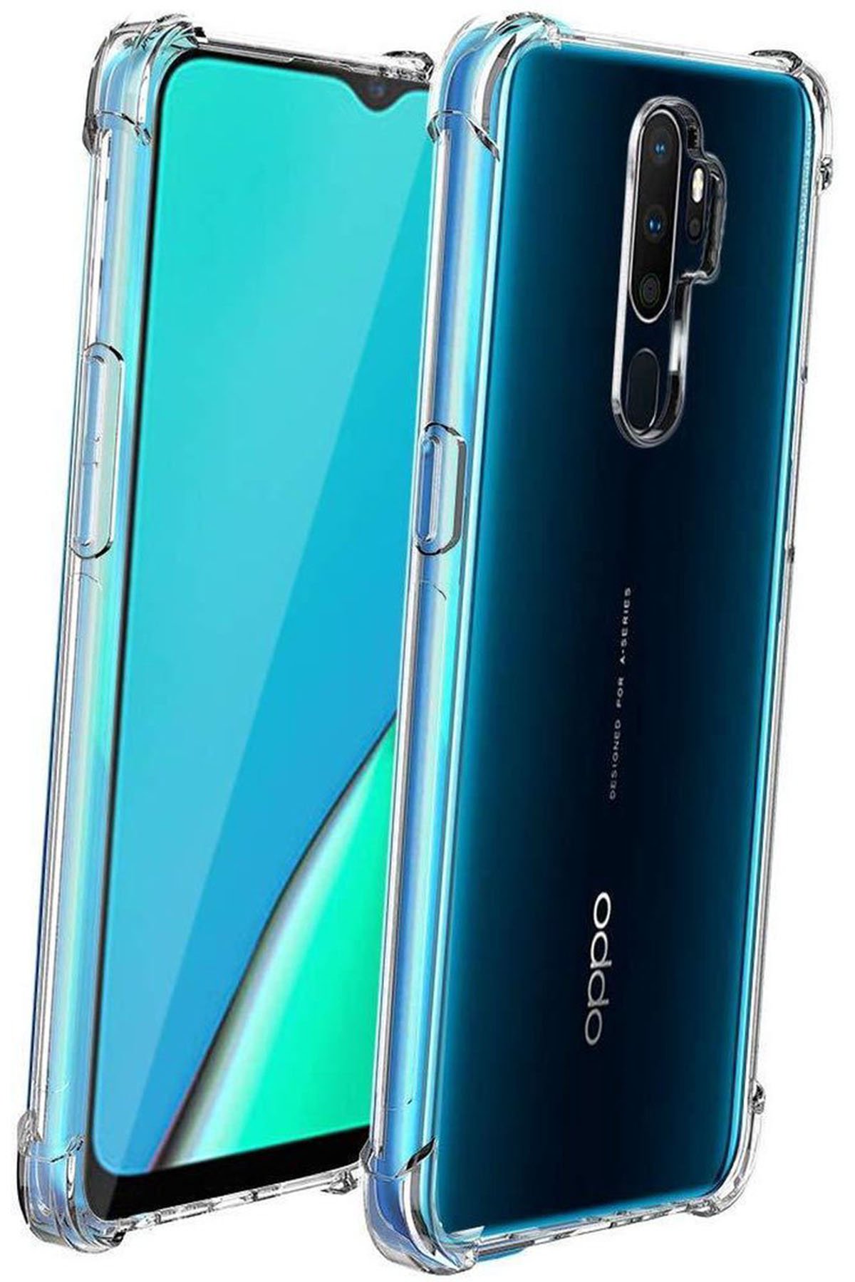 Newface Oppo A5 2020 Kılıf Loop Deri Silikon - Kırmızı