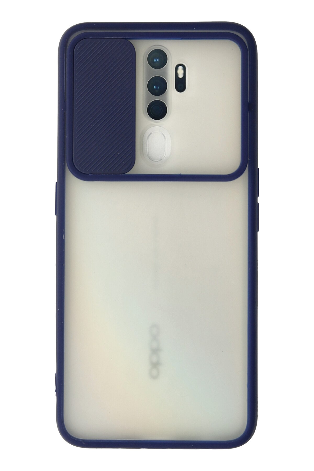 Newface Oppo A5 2020 Kılıf Loop Deri Silikon - Lacivert