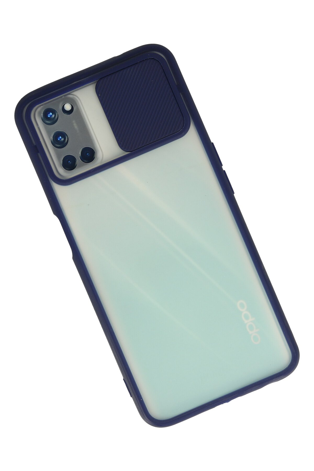 Newface Oppo A52 Kılıf Auto Focus Karbon Kapak - Kahverengi