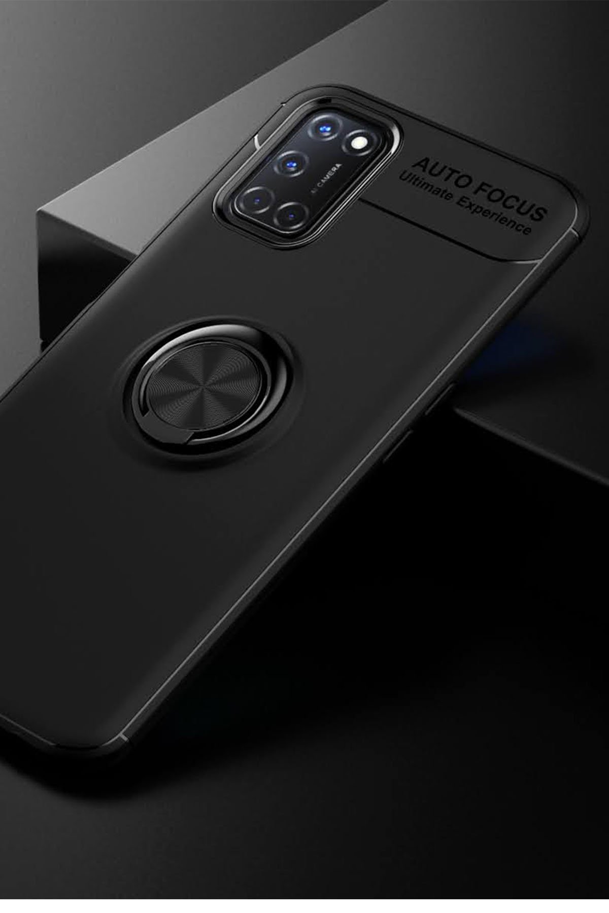 Newface Oppo A52 Kılıf Montreal Silikon Kapak - Siyah
