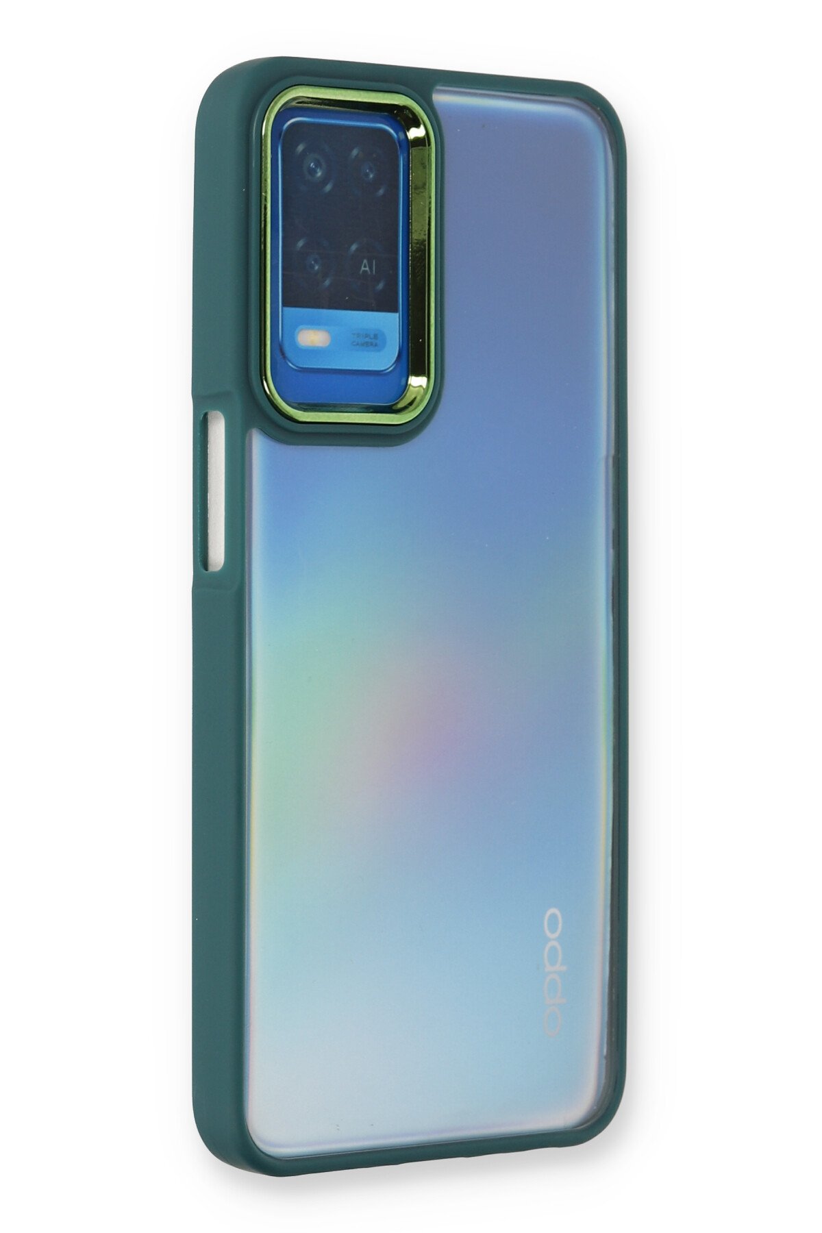 Newface Oppo A54 4G Kılıf Miami Şeffaf Silikon - Lacivert