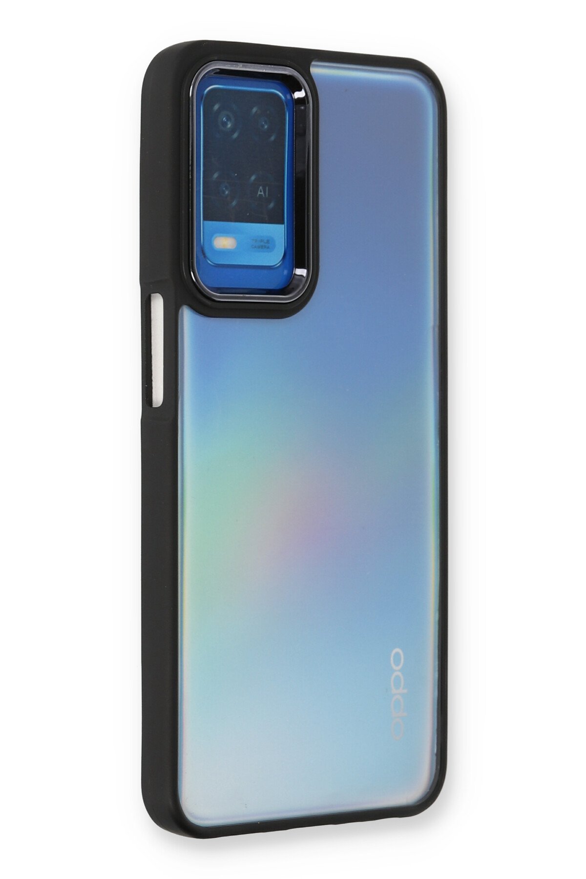 Newface Oppo A54 4G Kılıf Color Lens Silikon - Lacivert