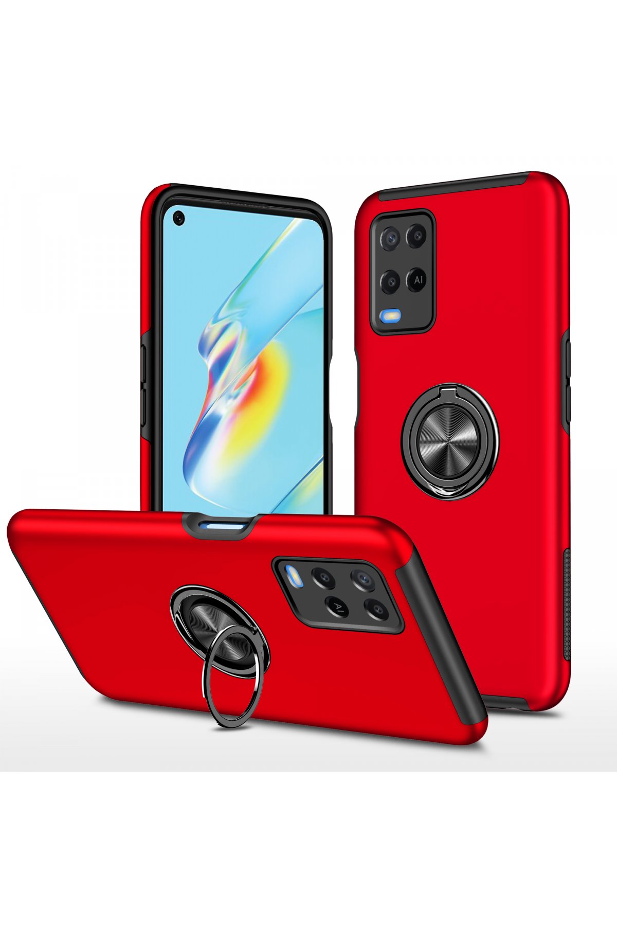 Newface Oppo A54 4G Kılıf Deluxe 2mm Şeffaf Silikon - Şeffaf