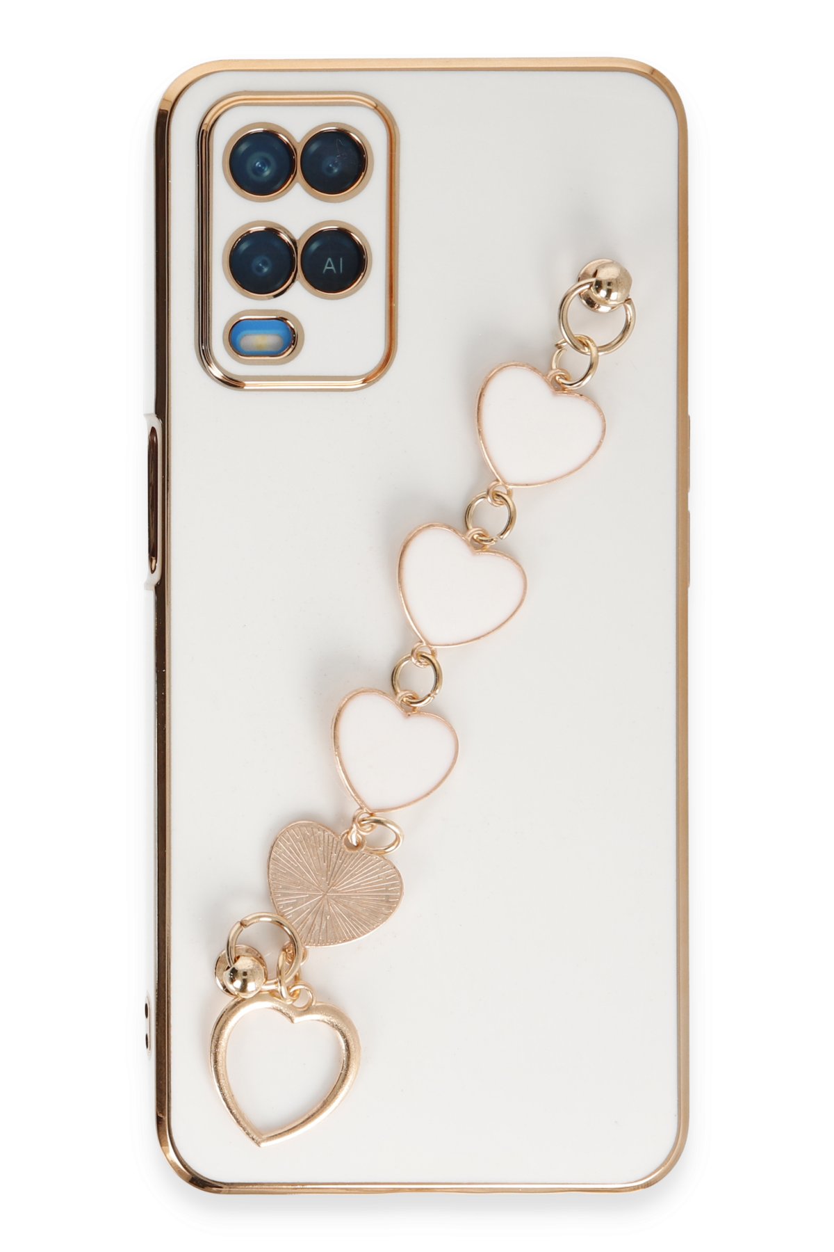 Newface Oppo A54 4G Kılıf Miami Şeffaf Silikon - Koyu Yeşil