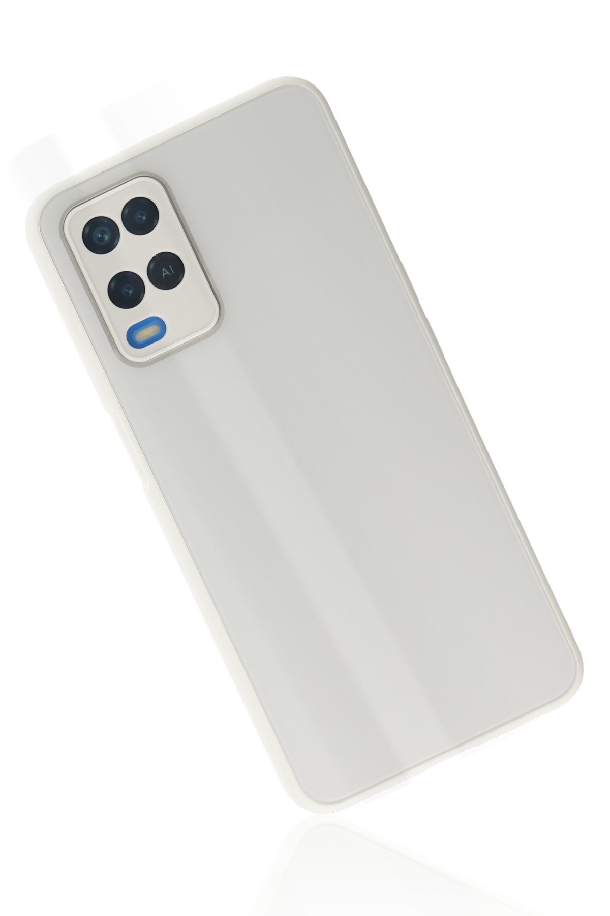 Newface Oppo A54 4G Kılıf Volet Silikon - Beyaz