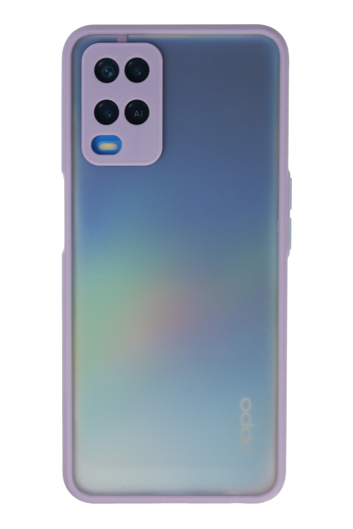 Newface Oppo A54 4G Kılıf Palm Buzlu Kamera Sürgülü Silikon - Sarı
