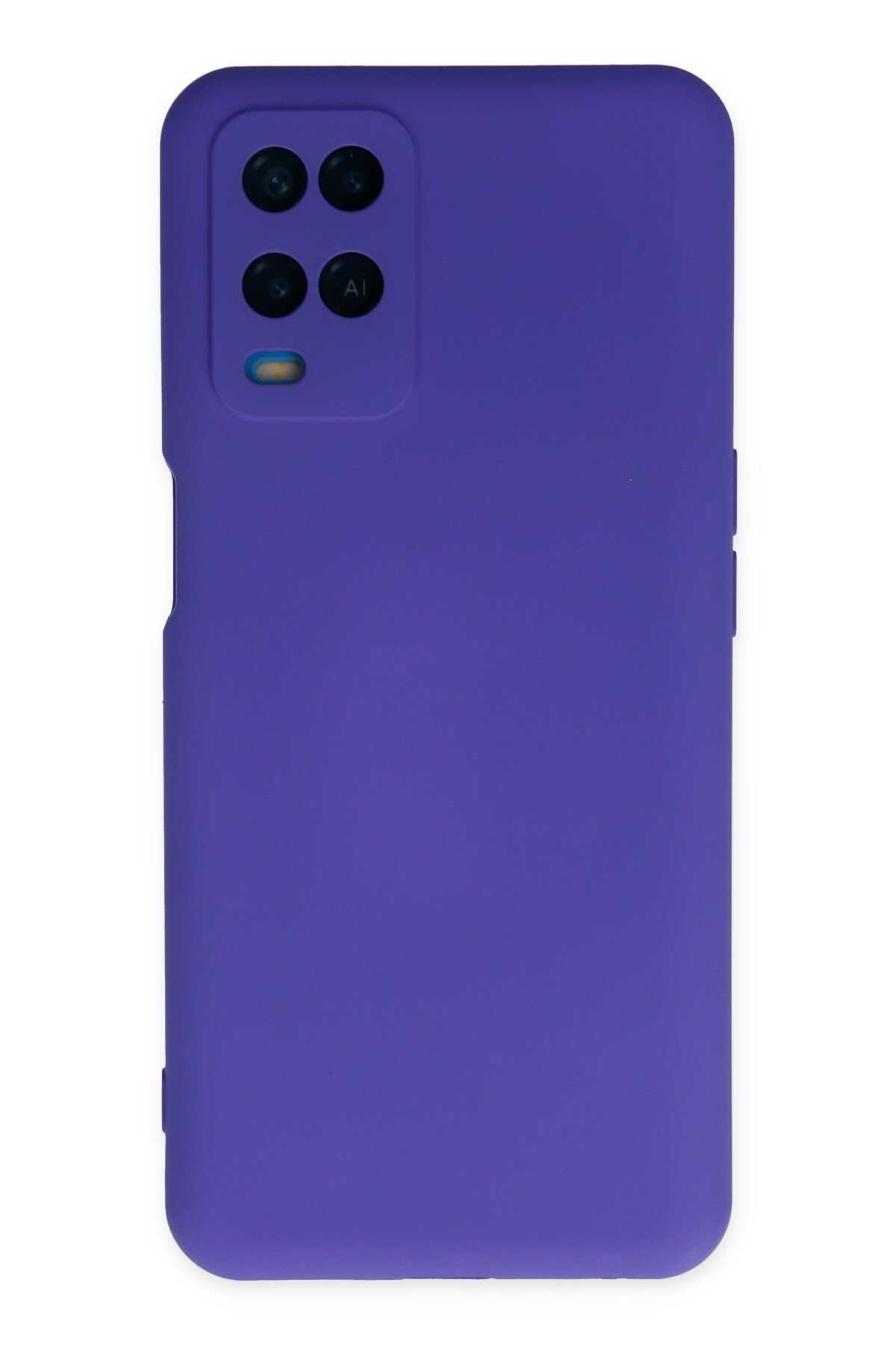 Newface Oppo A54 4G Kılıf Palm Buzlu Kamera Sürgülü Silikon - Sarı
